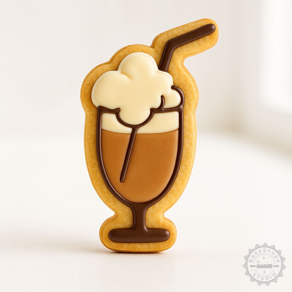 Coffee cup cookie cutter and stamp set STL for 3D printing in small, medium, and large sizes