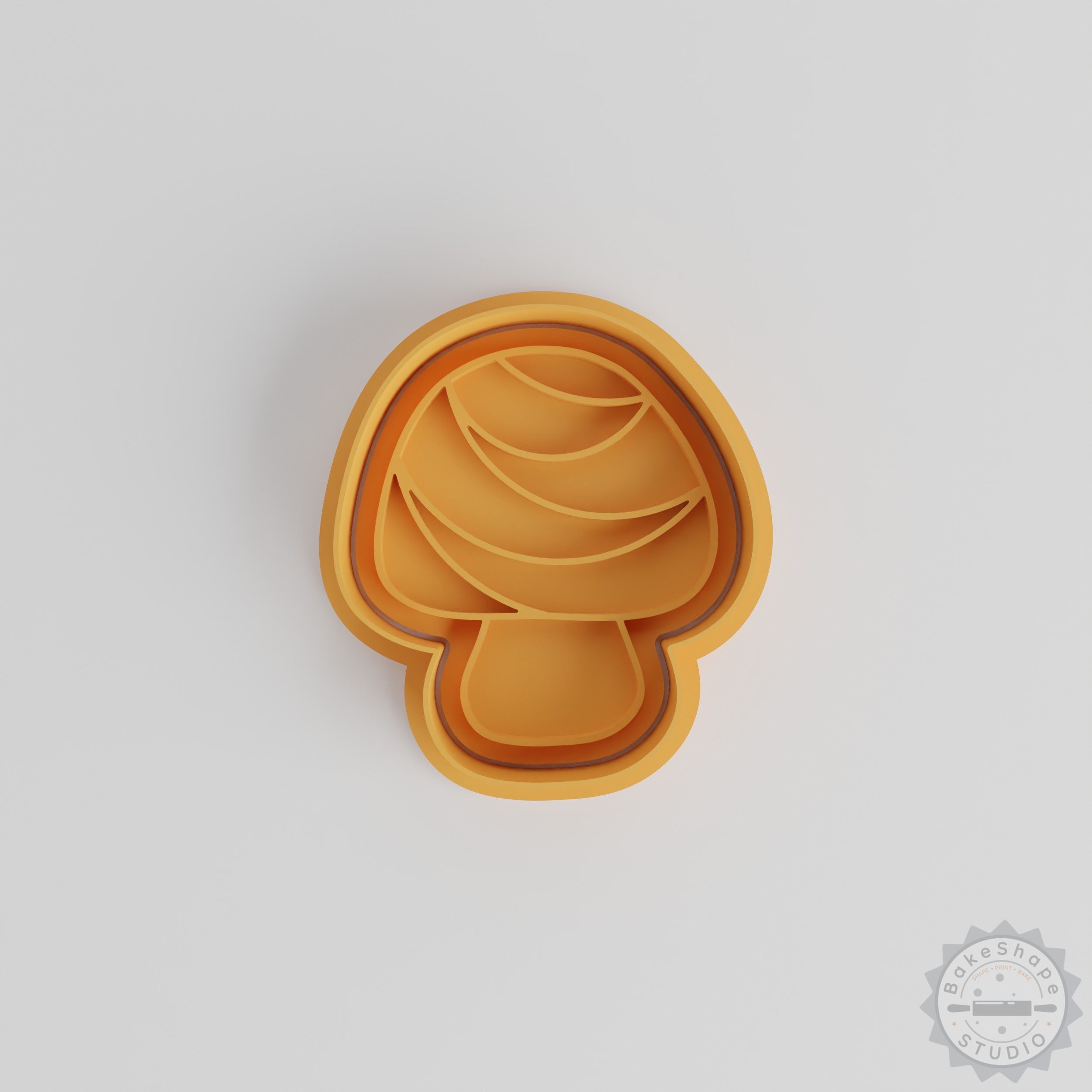 Mushroom Shape Cutter and Stamp Set, Perfect for Cookies and Fondant, 6-Piece, S/M/L Sizes