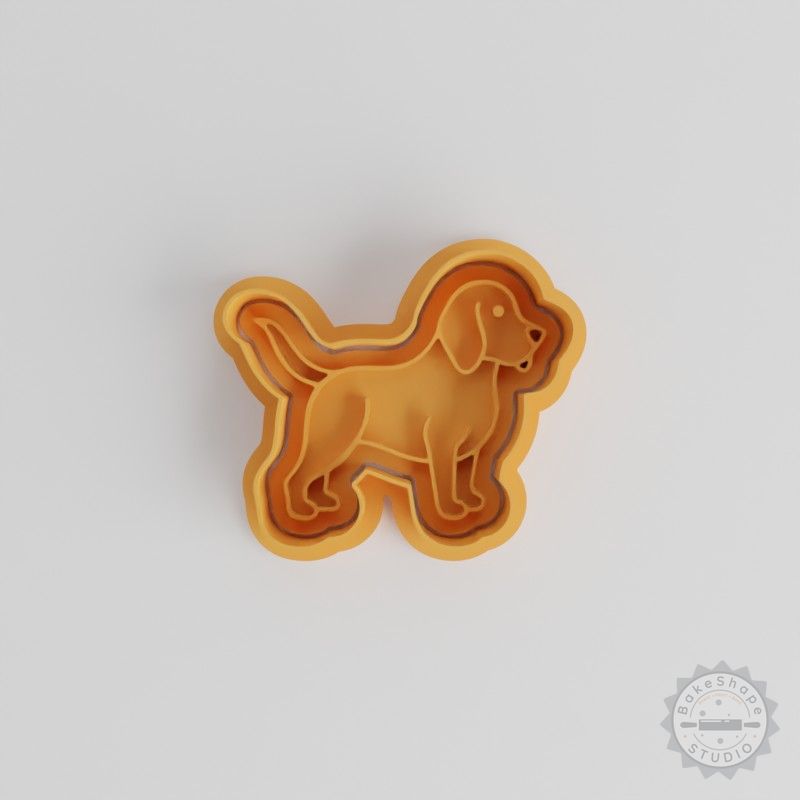 Beagle Shape Cutter and Stamp Set, Cookie and Fondant, 6-Piece S/M/L Sizes, Dog Breed Design