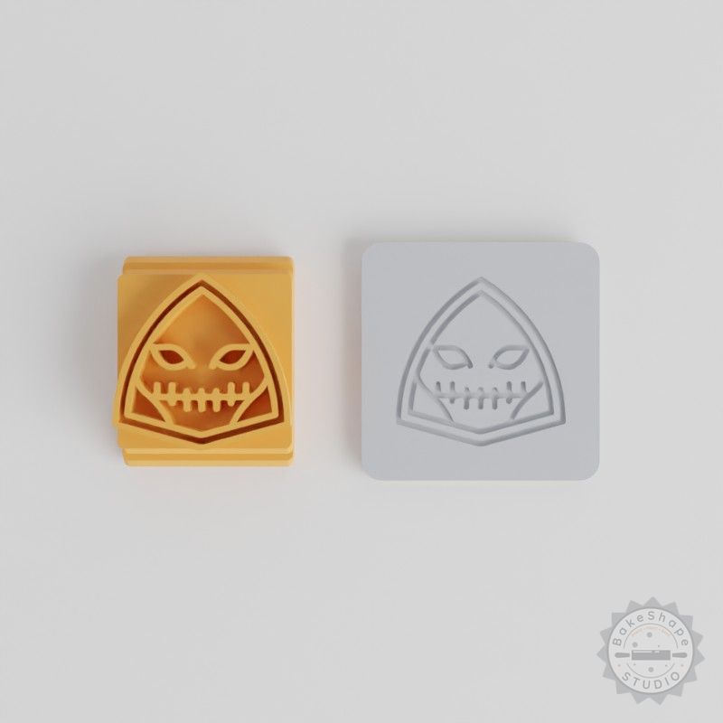 Skull Stamp Tile Set, 5 Piece, Halloween Skull Designs for Clay, Cookies, Fondant Crafting