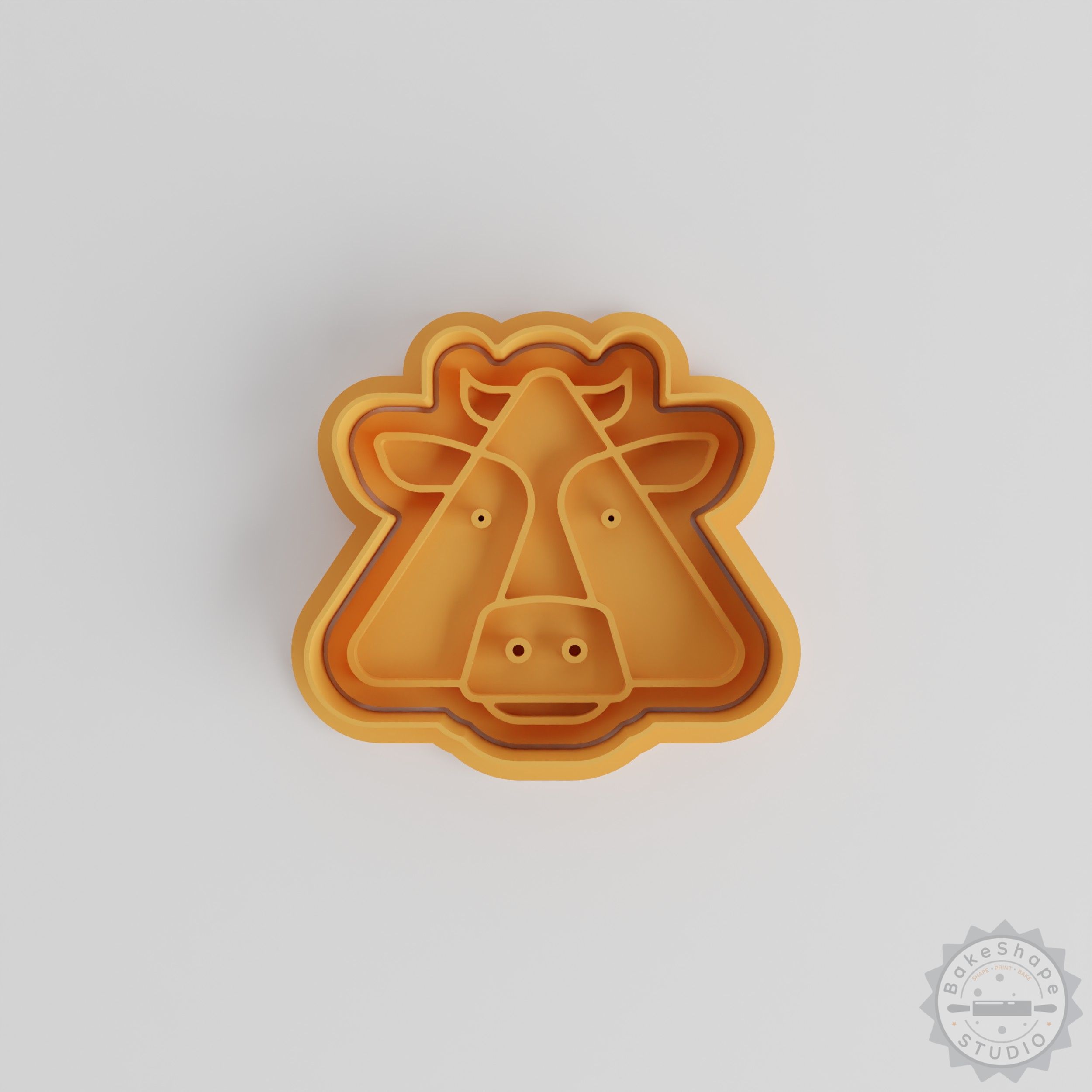 Cow Shape Cookie Cutter and Stamp Set, 6-Piece, Farm Animal Designs, Perfect for Cookies and Fondant