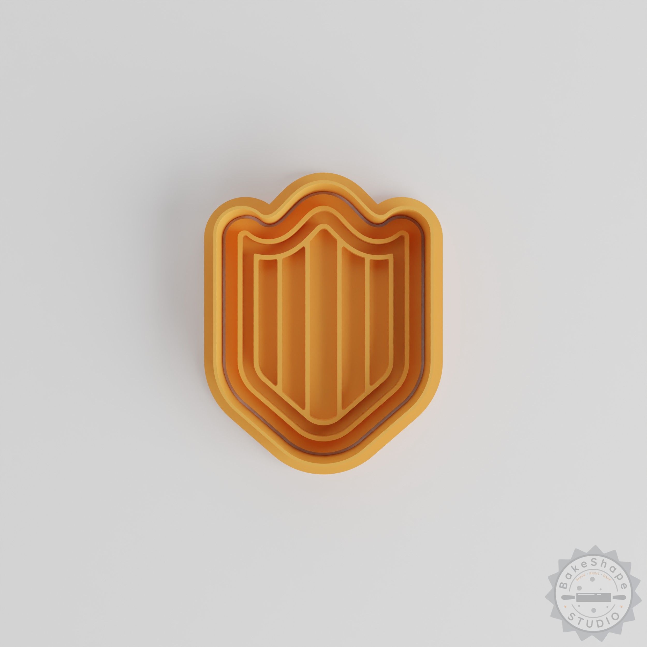 Shield Cookie Cutter and Stamp Set, S/M/L, 6-Piece Baking Decor Tool
