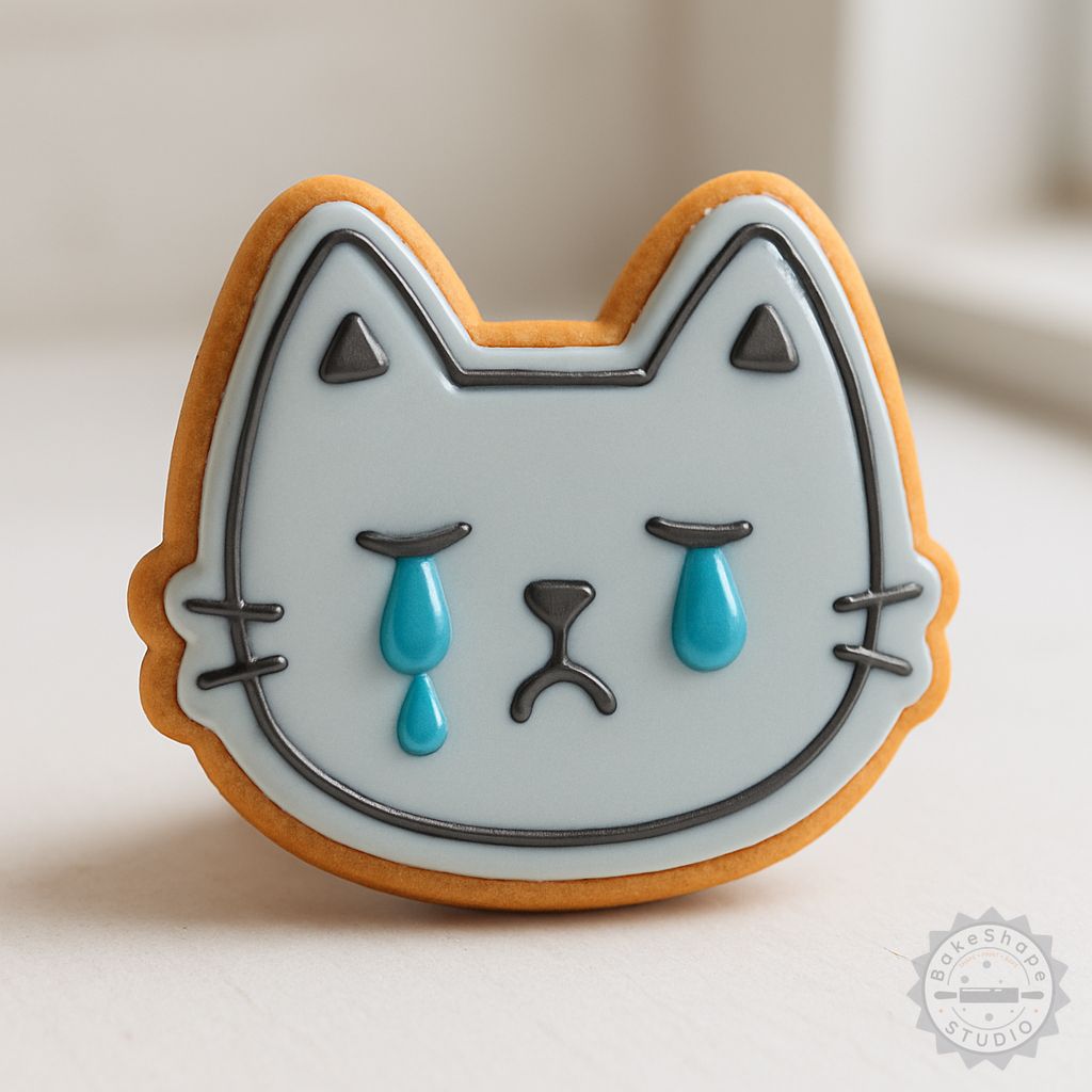 Tear Drop cookie cutter and stamp set STL for 3D printing with small, medium, and large sizes