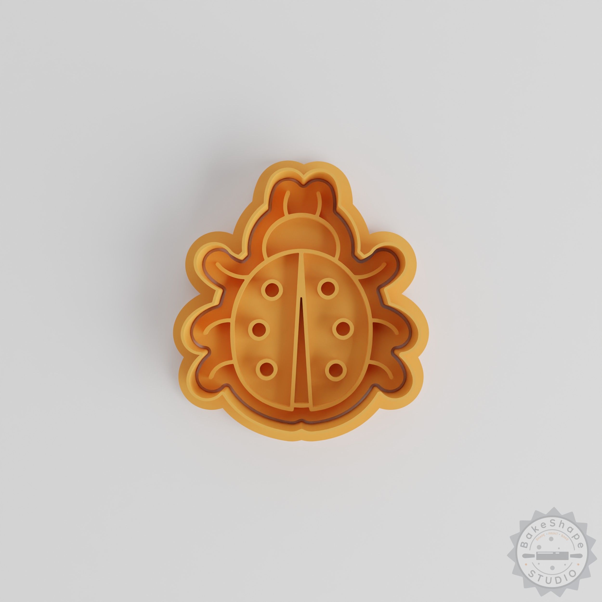 Bug Cookie Cutter and Stamp Set, 6-Piece Insect Shape Cutters for Easter and Spring Baking