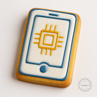 Decorated example 1 of Cookie Shape Cutter and Stamp Set, 6 Pieces, Perfect for Cookies and Fondant