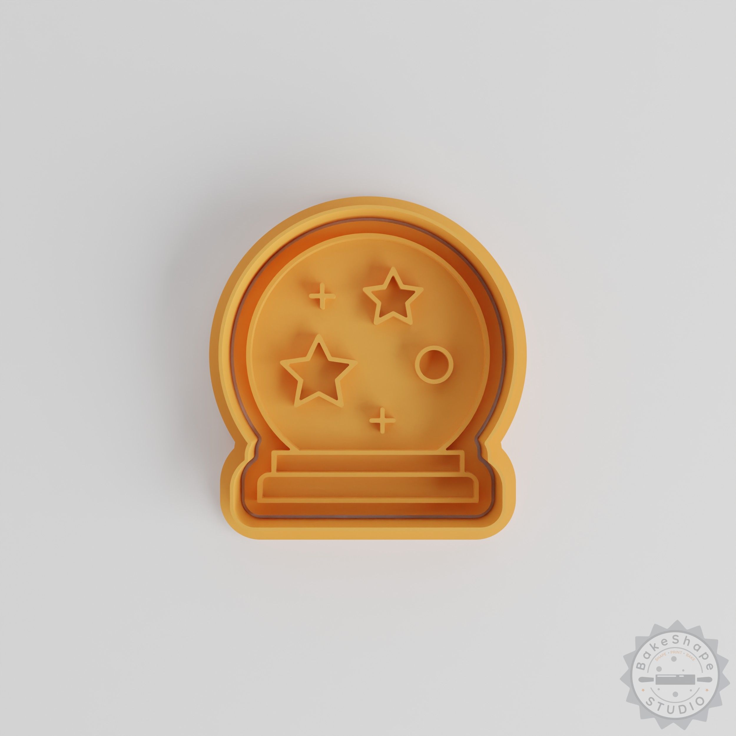 Crystal Ball Cookie Cutter and Stamp Set, Halloween Baking, Fondant Decor, 6-Piece Variety Pack