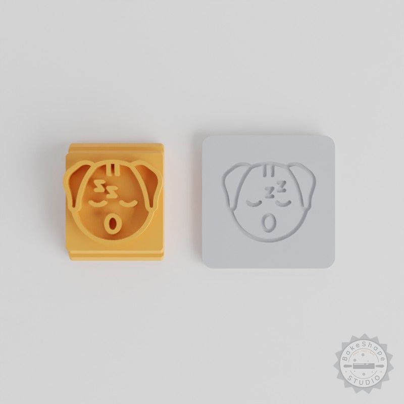Sleeping Animal Stamp Tile Set, 5 Sizes, Perfect for Clay and Baking