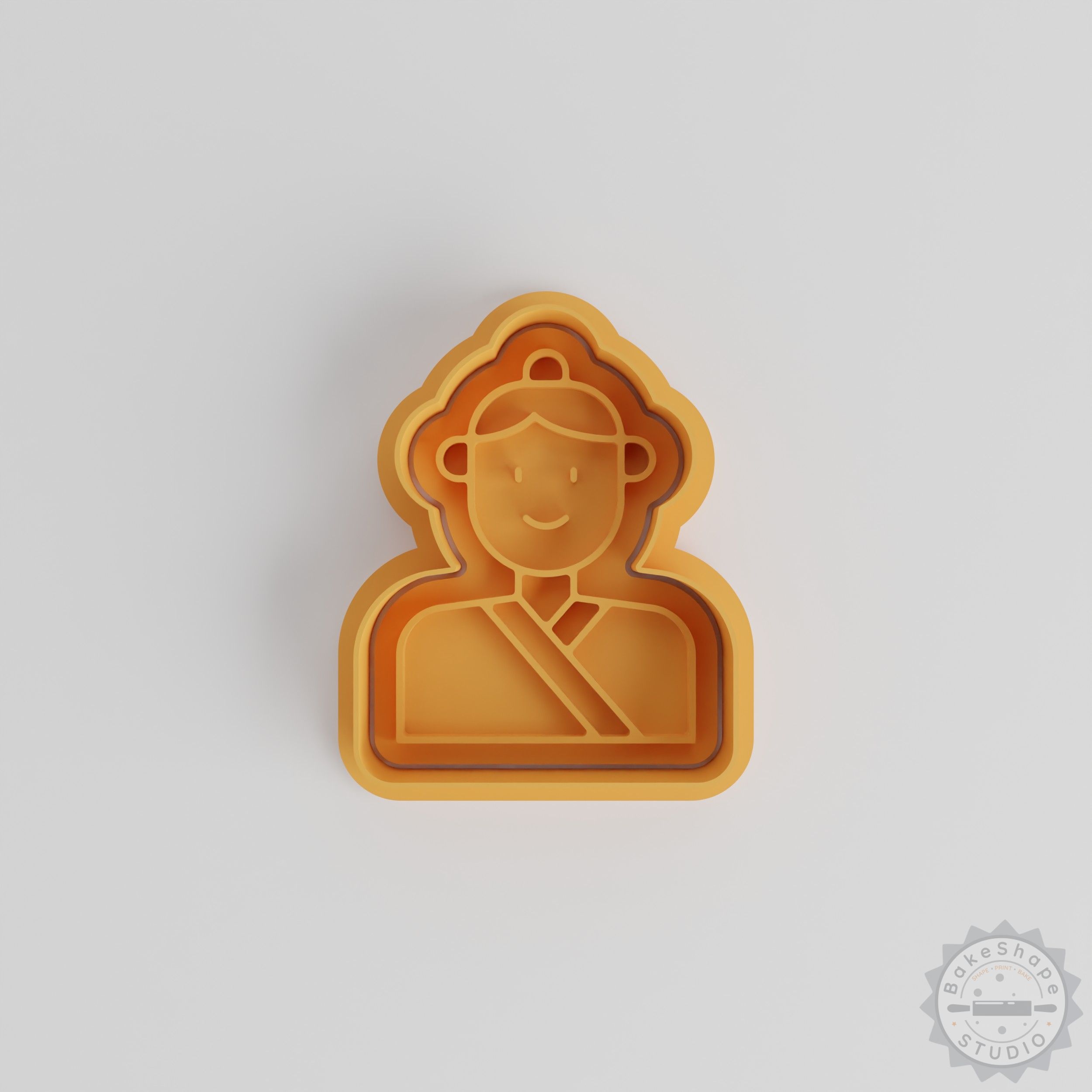 Chinese Poet Qu Yuan Cookie Cutter and Stamp Set, 6-Piece, S/M/L Sizes, Fondant Baking Tool Collection
