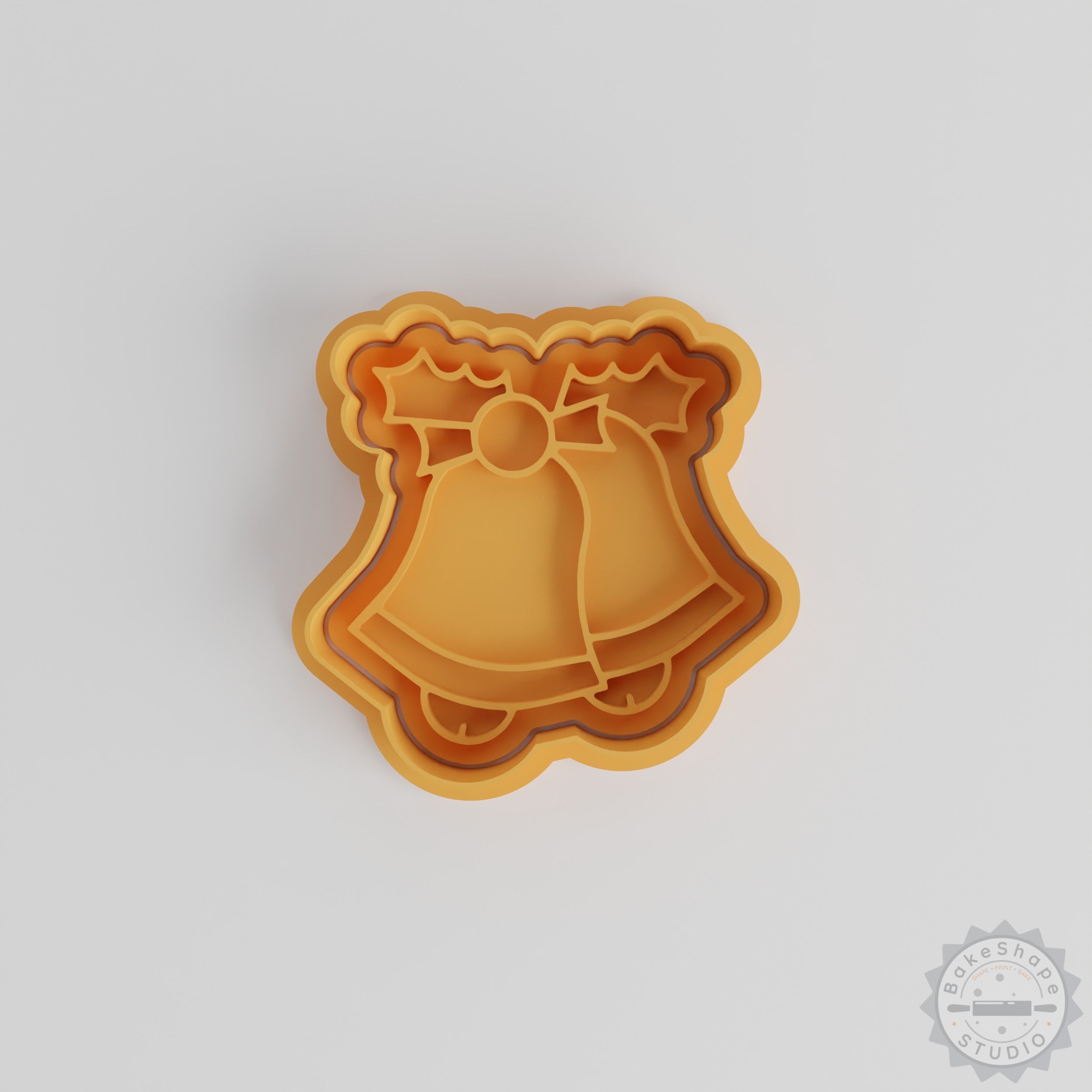 Bell Shape Cookie Cutter and Stamp Set, 6-Piece, Fondant and Cookie Decoration Tools