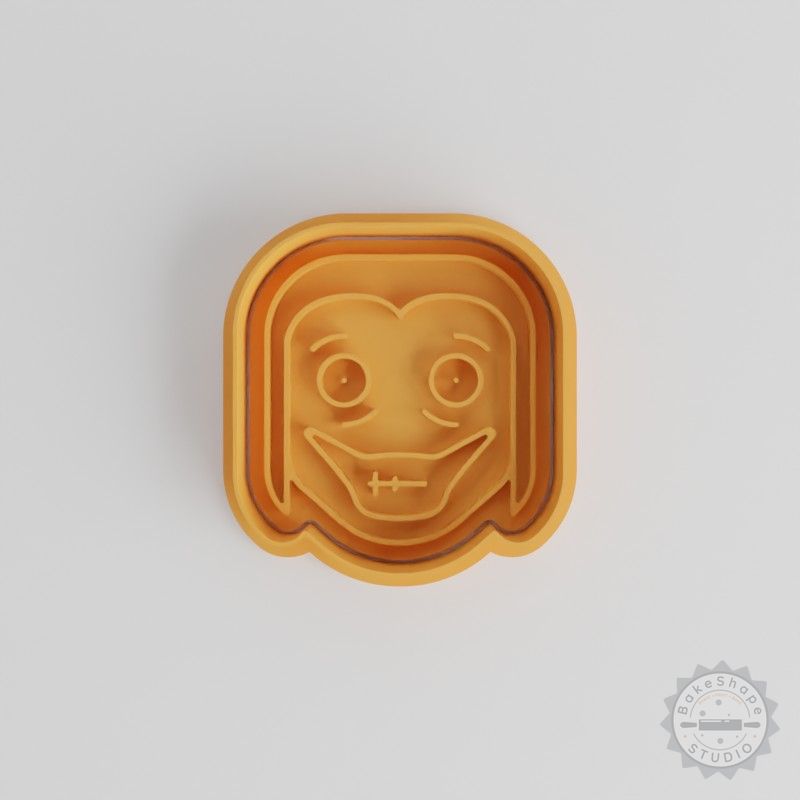 Jeff The Killer Halloween Cookie Cutters Set, Spooky Emoji Shape, 6-Piece, S/M/L Sizes
