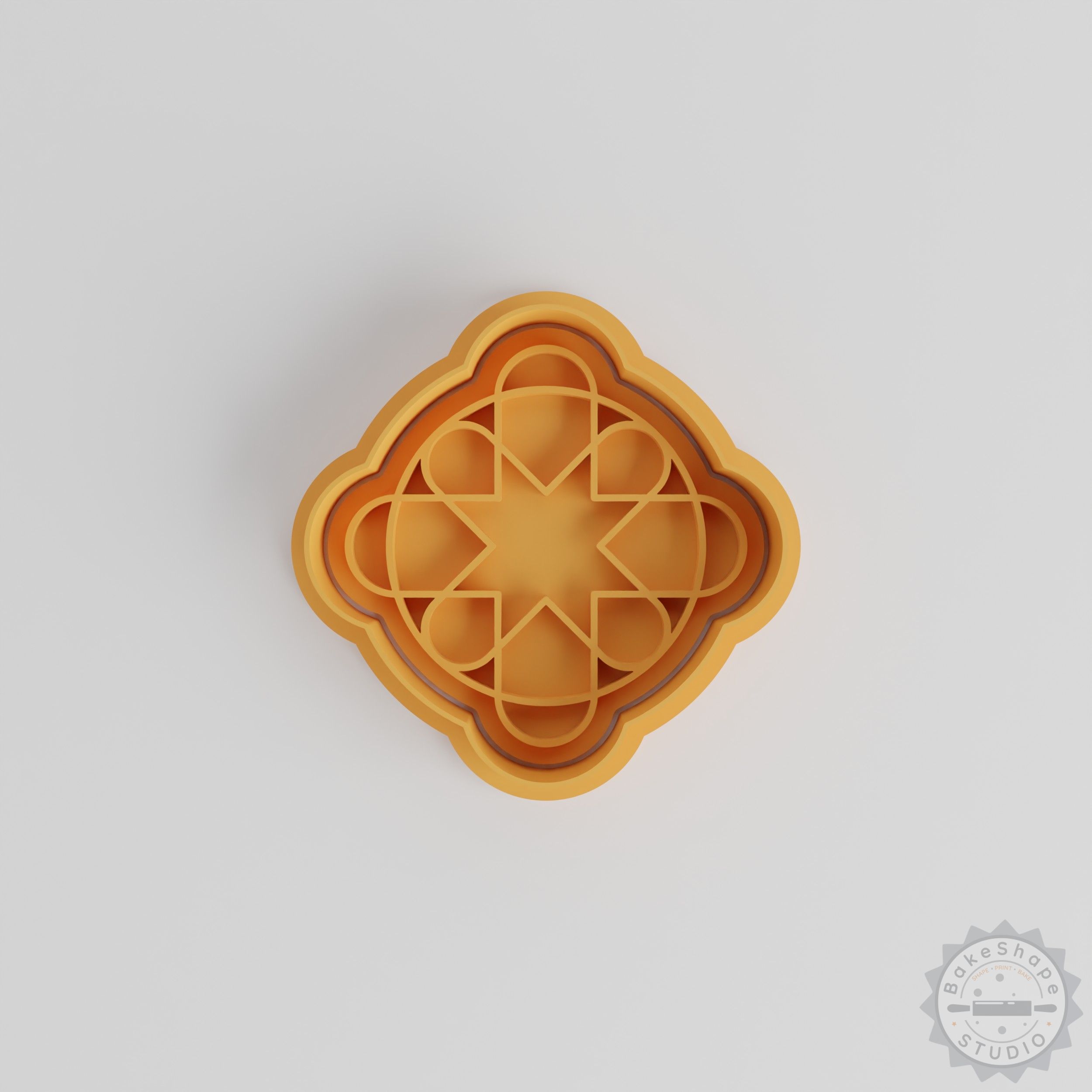 Mandala Cutter and Stamp Set, 6-Piece Cookie Fondant Tools, Spiritual Pattern, Abstract Design