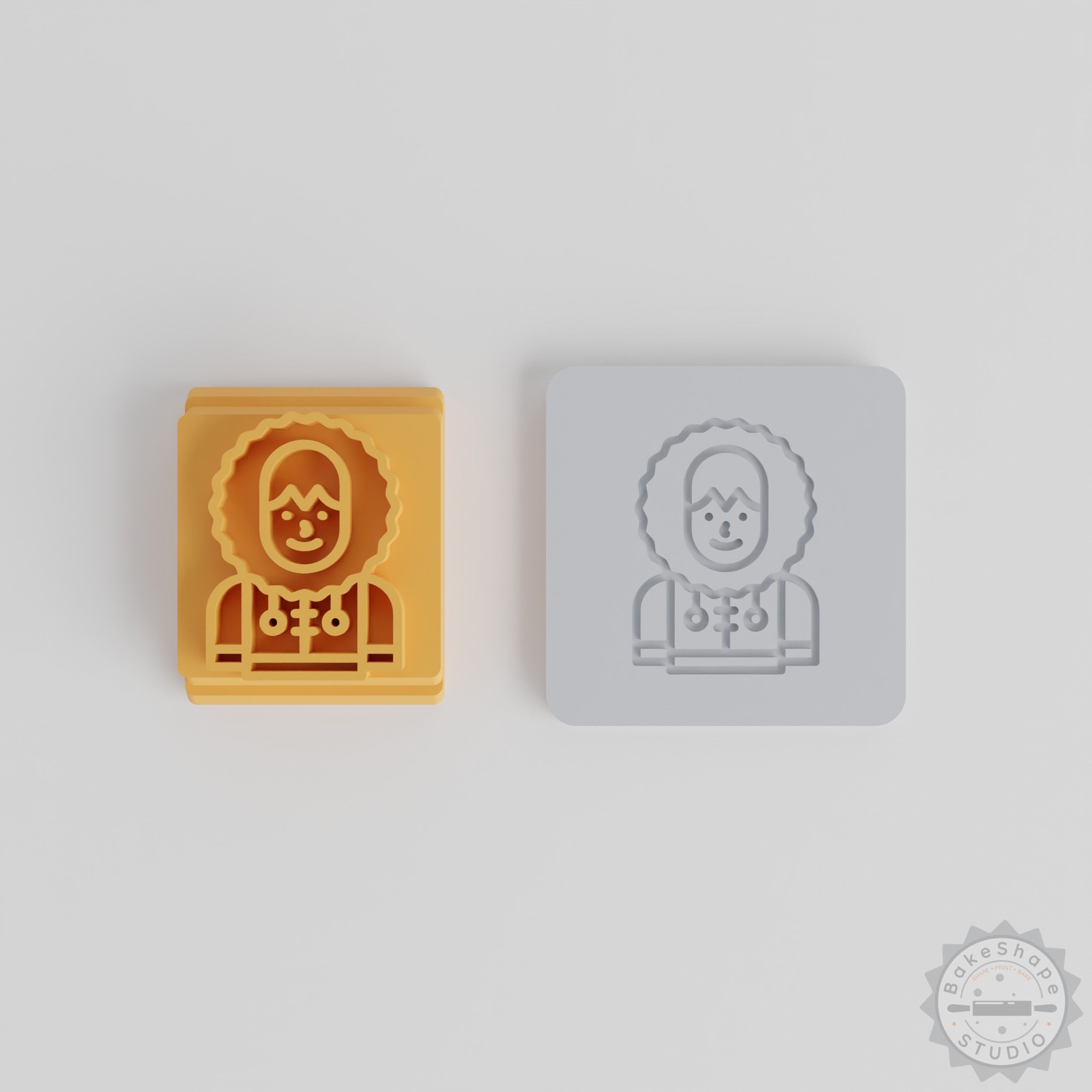 Inuit Stamp Tile Set, 5 Designs, Perfect for Clay and Fondant, Motif Sizes 20-40mm