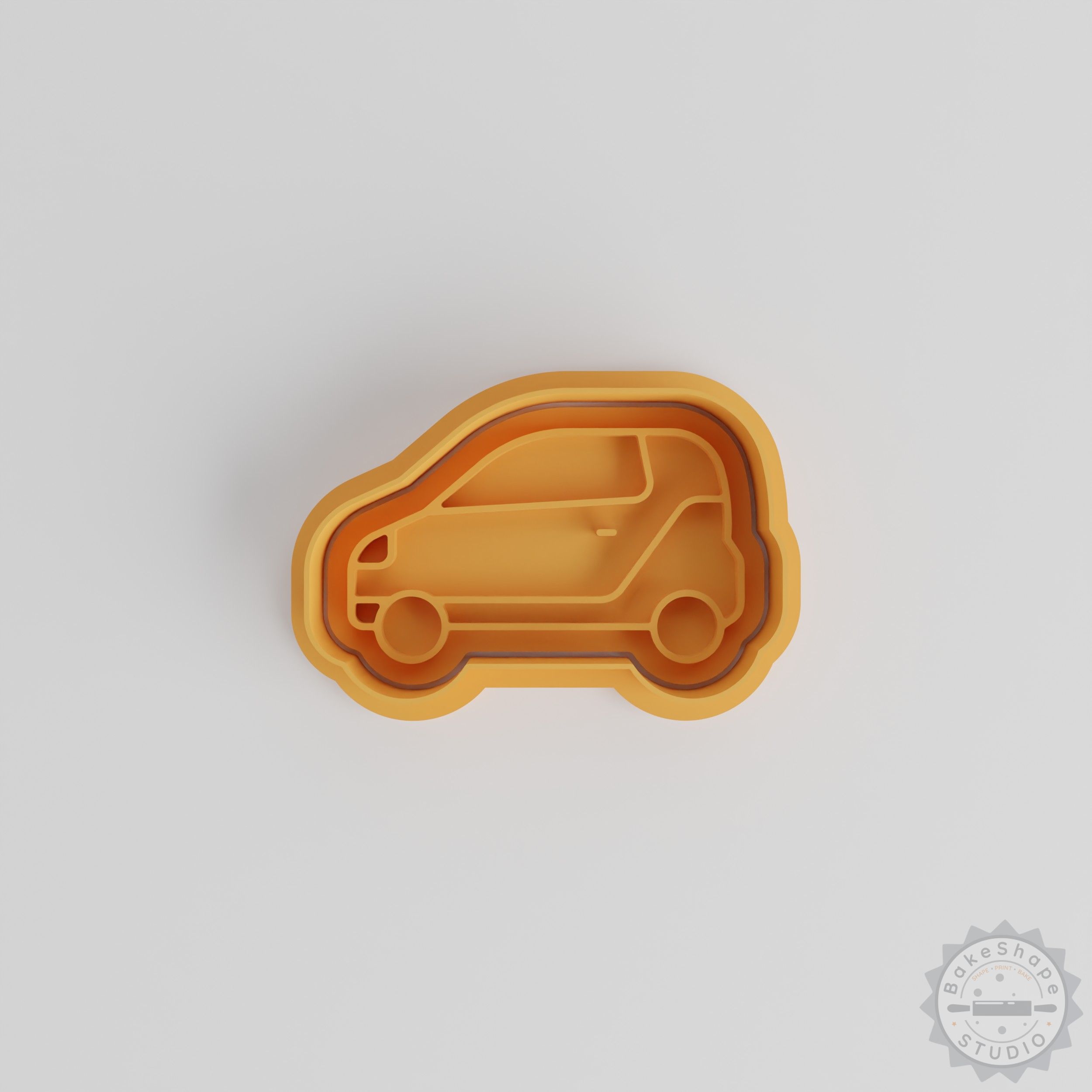 Two Person Car Shape Cutter & Stamp Set, 6 Piece Cookie & Fondant Mold Collection