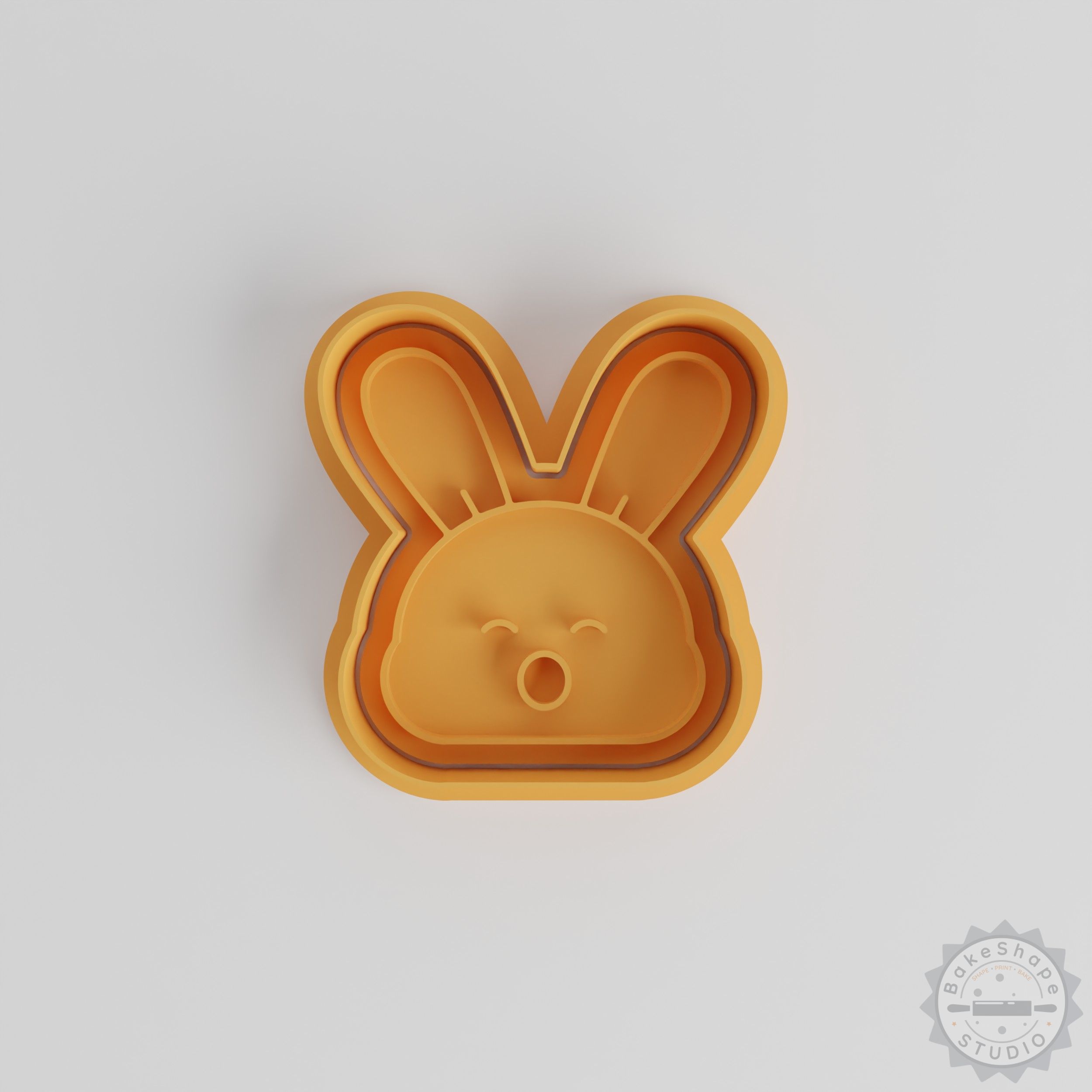 Easter Bunny cookie cutter and fondant stamp 6-piece set STL for 3D printing