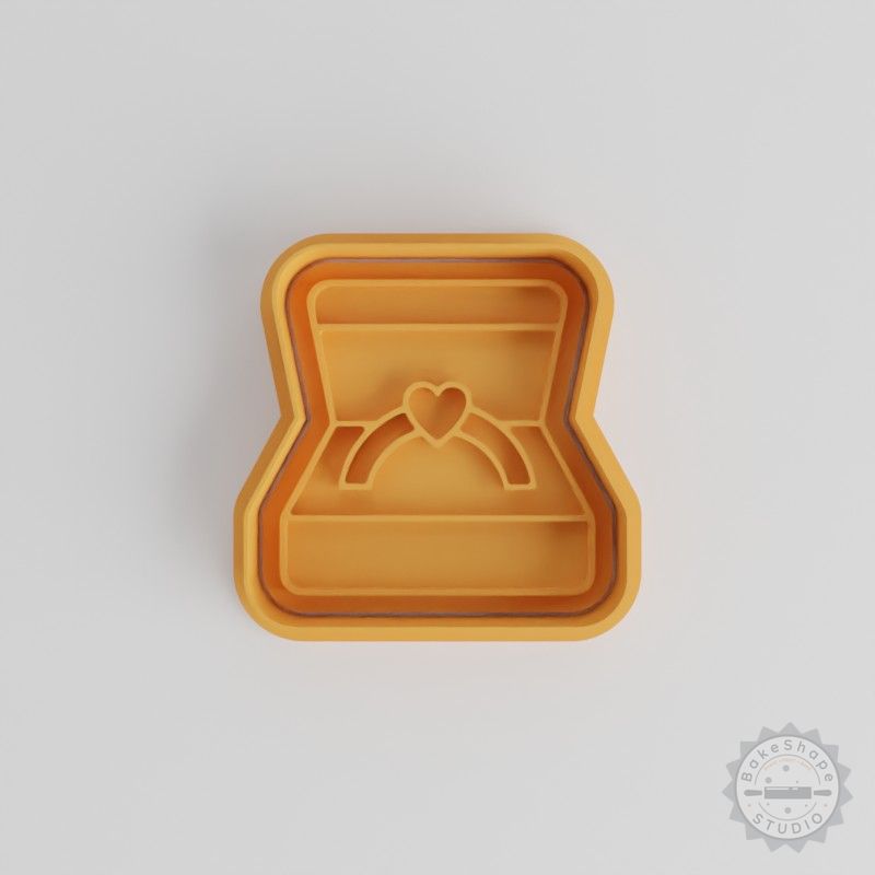 Diamond Ring Cookie Cutter Set, Perfect for Fondant, S/M/L Shape Stamp, 6 Pieces