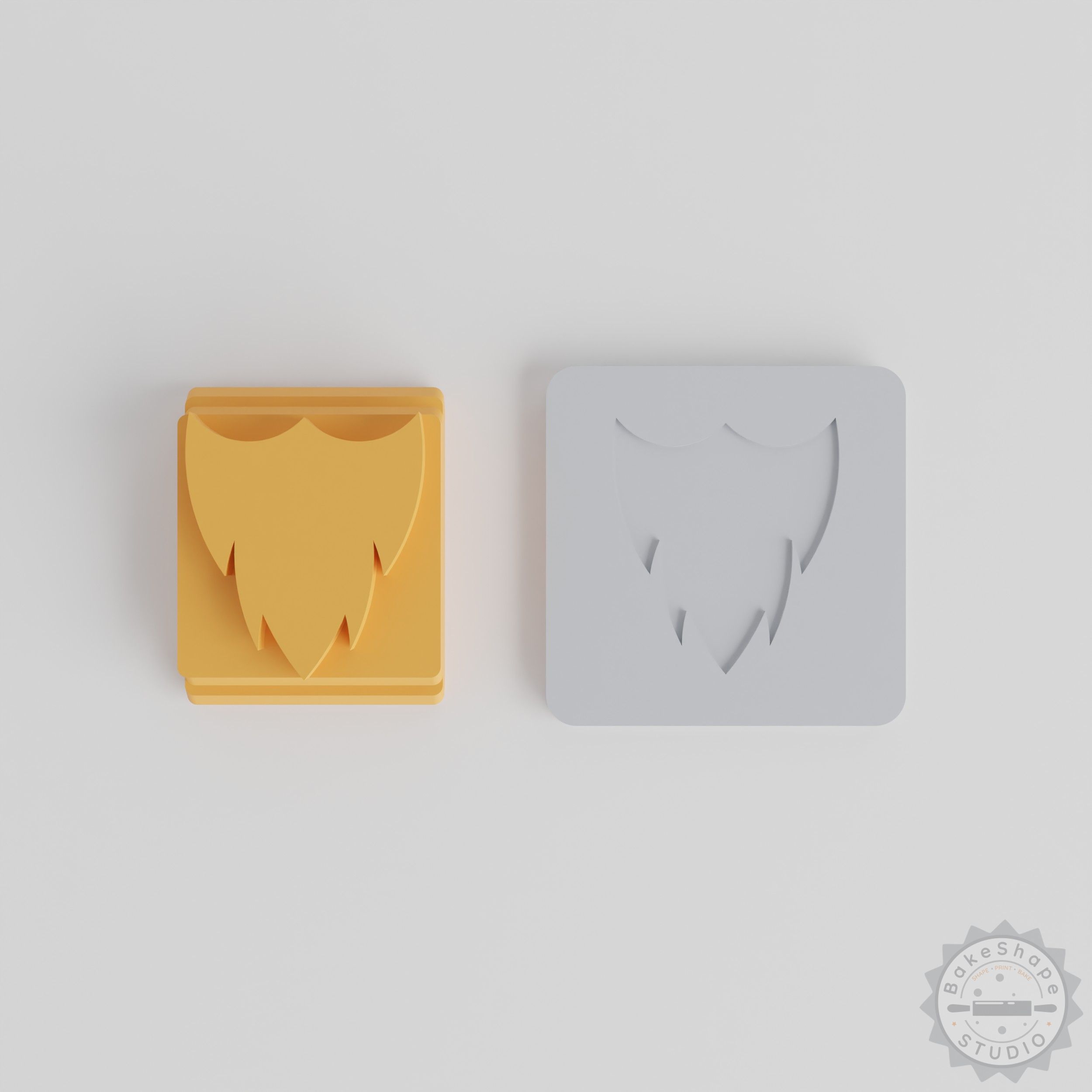 Facial Hair Stamp Tile Set, 5 Sizes for Clay, Cookies, Fondant, Beard & Moustache Designs
