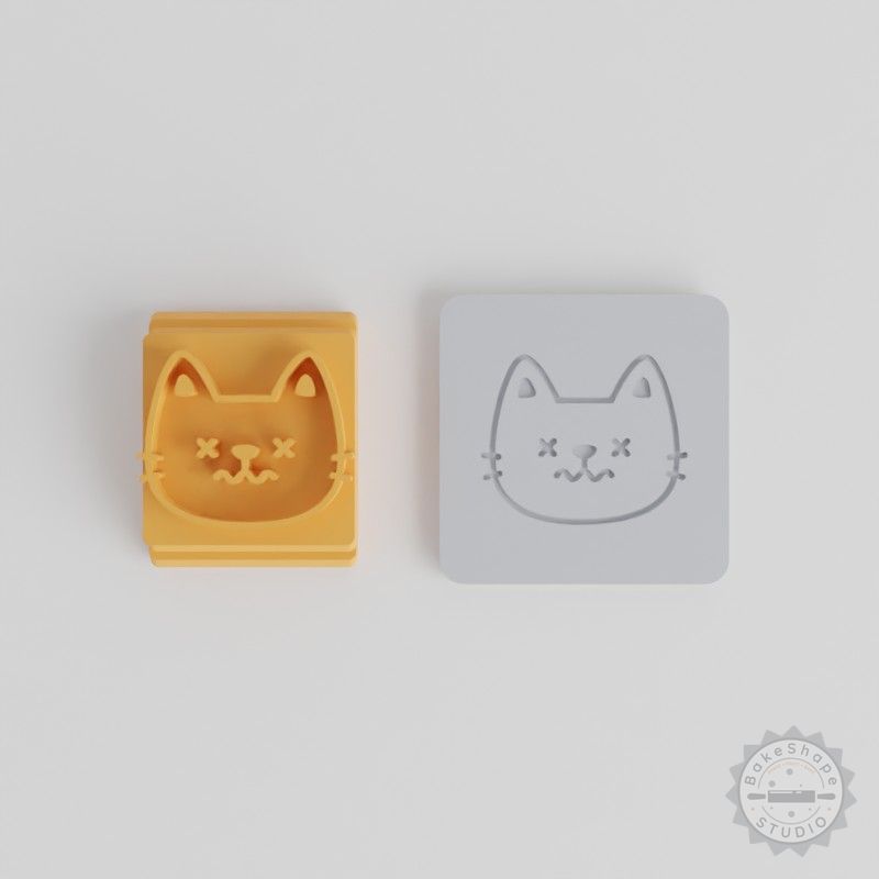 Clay and Cookie Stamp Tile Set, 5-Piece, 20-40mm Sizes, Ideal for Fondant and Soft Materials