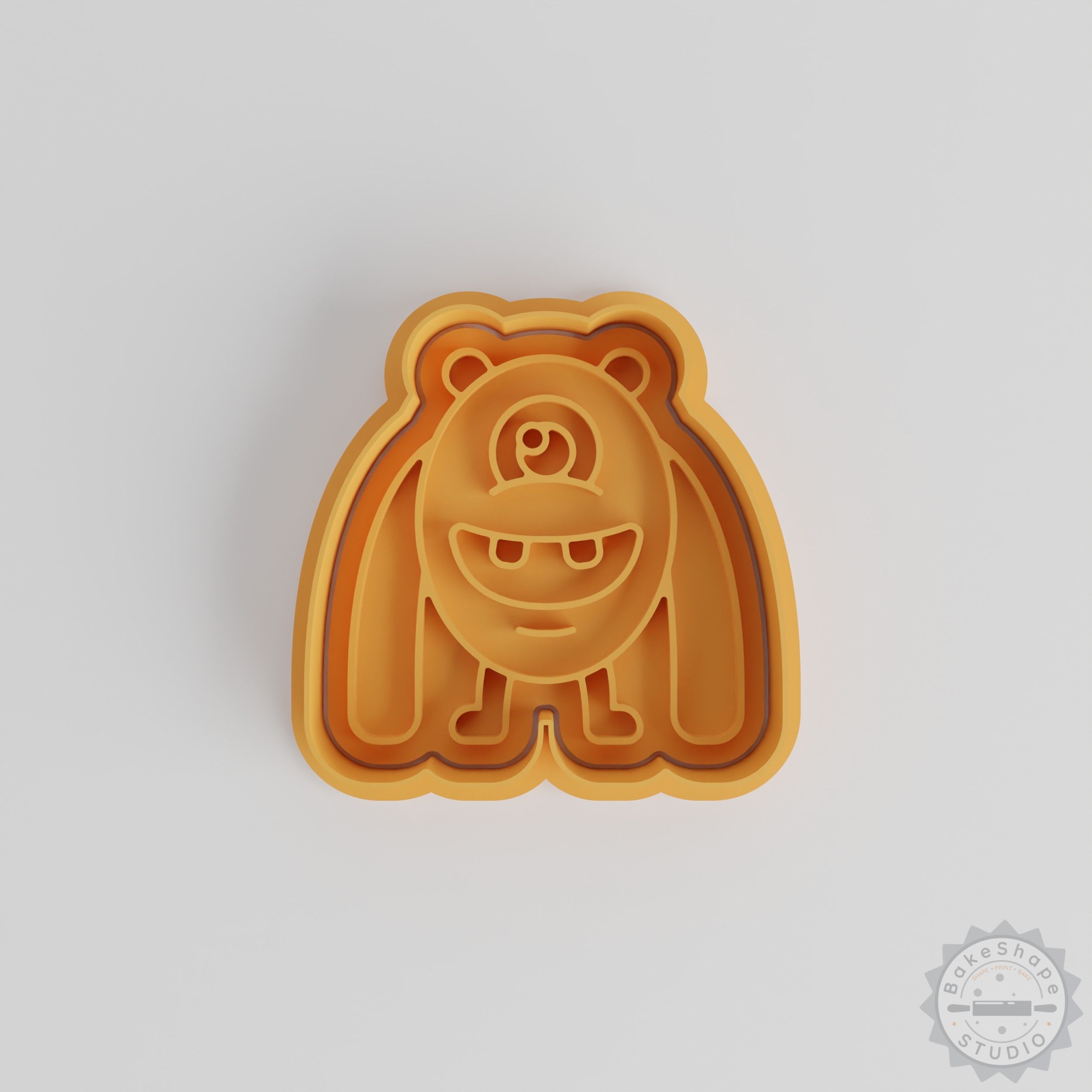 Monster Cookie Cutter and Stamp Set, 6-Piece Big Arm Shape, 3 Sizes for Fondant & Cookies