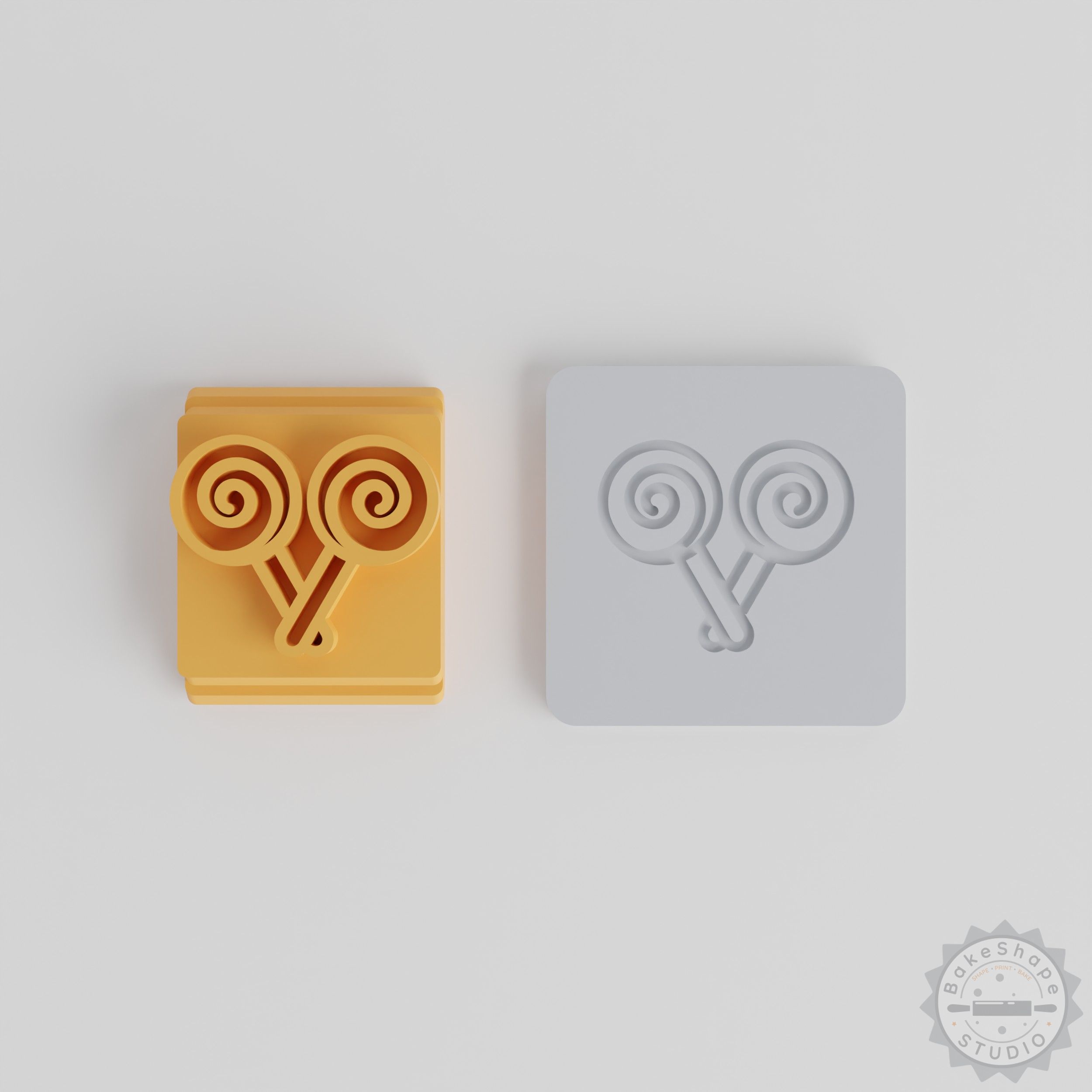 Stamp Tile Lollipop Set, 5 Sizes for Clay, Cookies, Fondant Crafting