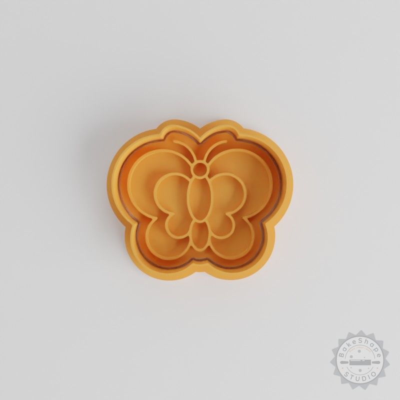 Butterfly Shape Cutter and Stamp Set, Perfect for Cookies and Fondant, 6-Piece Set, S/M/L Sizes