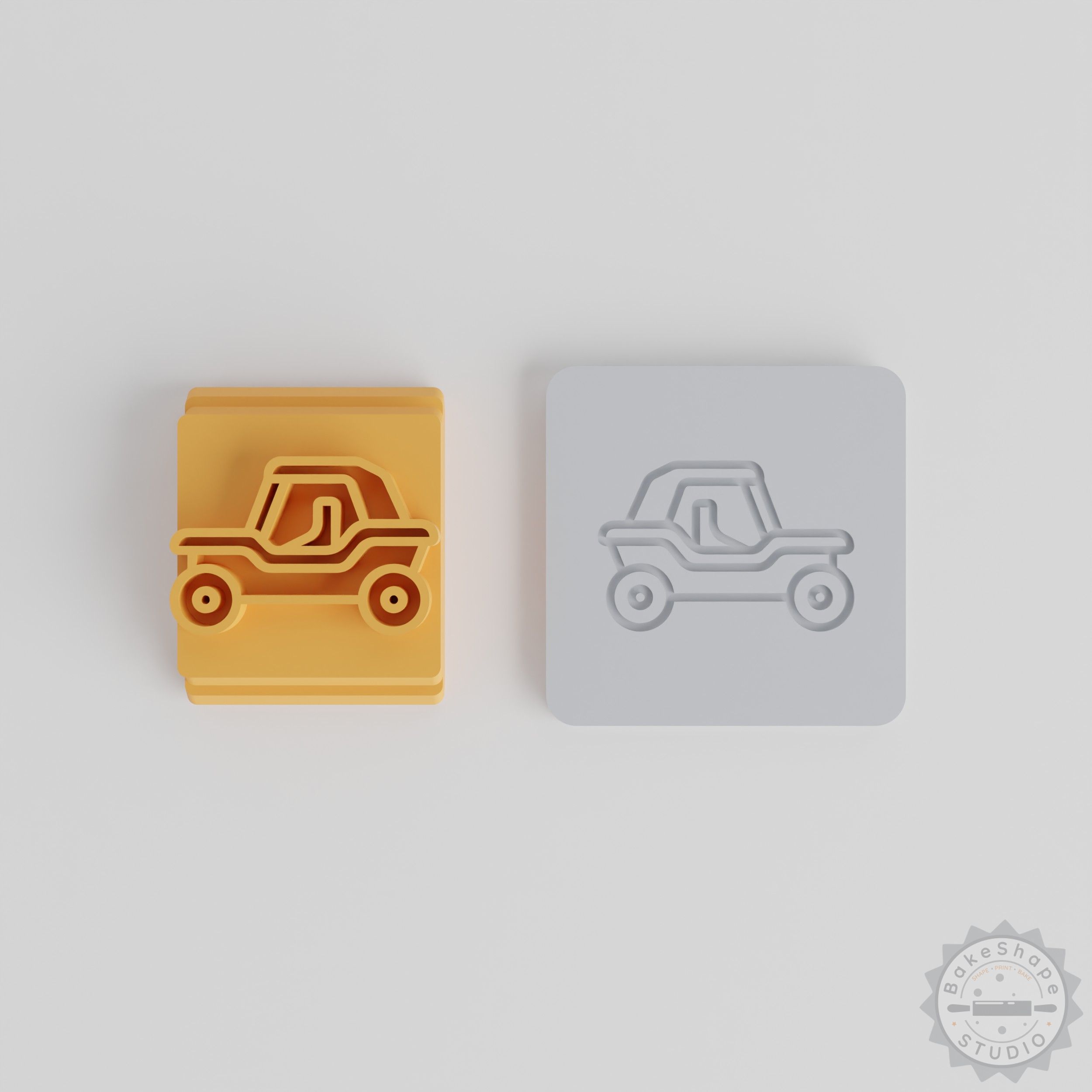 Buggy Stamp Tile Set, Versatile 5-Piece for Clay, Cookies, Fondant Decor