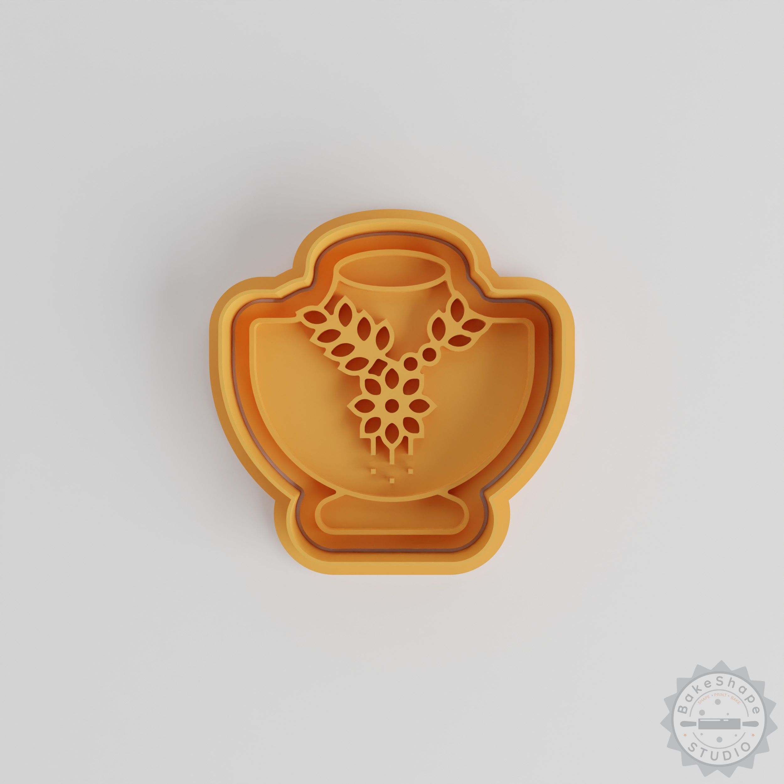 Elegant Necklace Cookie Cutter & Stamp Set, 6 Pieces, Jewelry Design, S/M/L Sizes