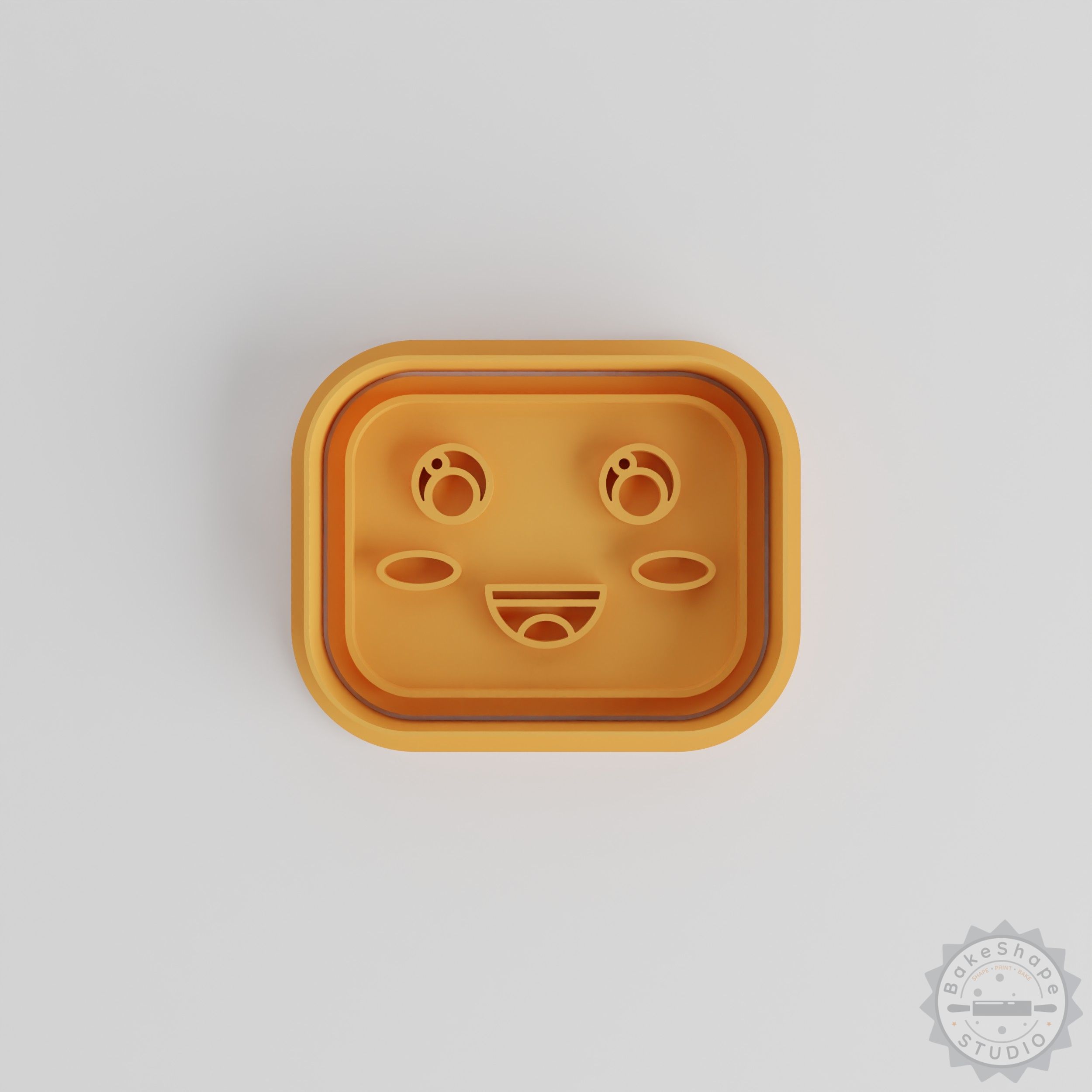 Kawaii Face Cutter and Stamp Set, 6-Piece, Perfect for Cookies and Fondant, Includes Small, Medium, Large Sizes