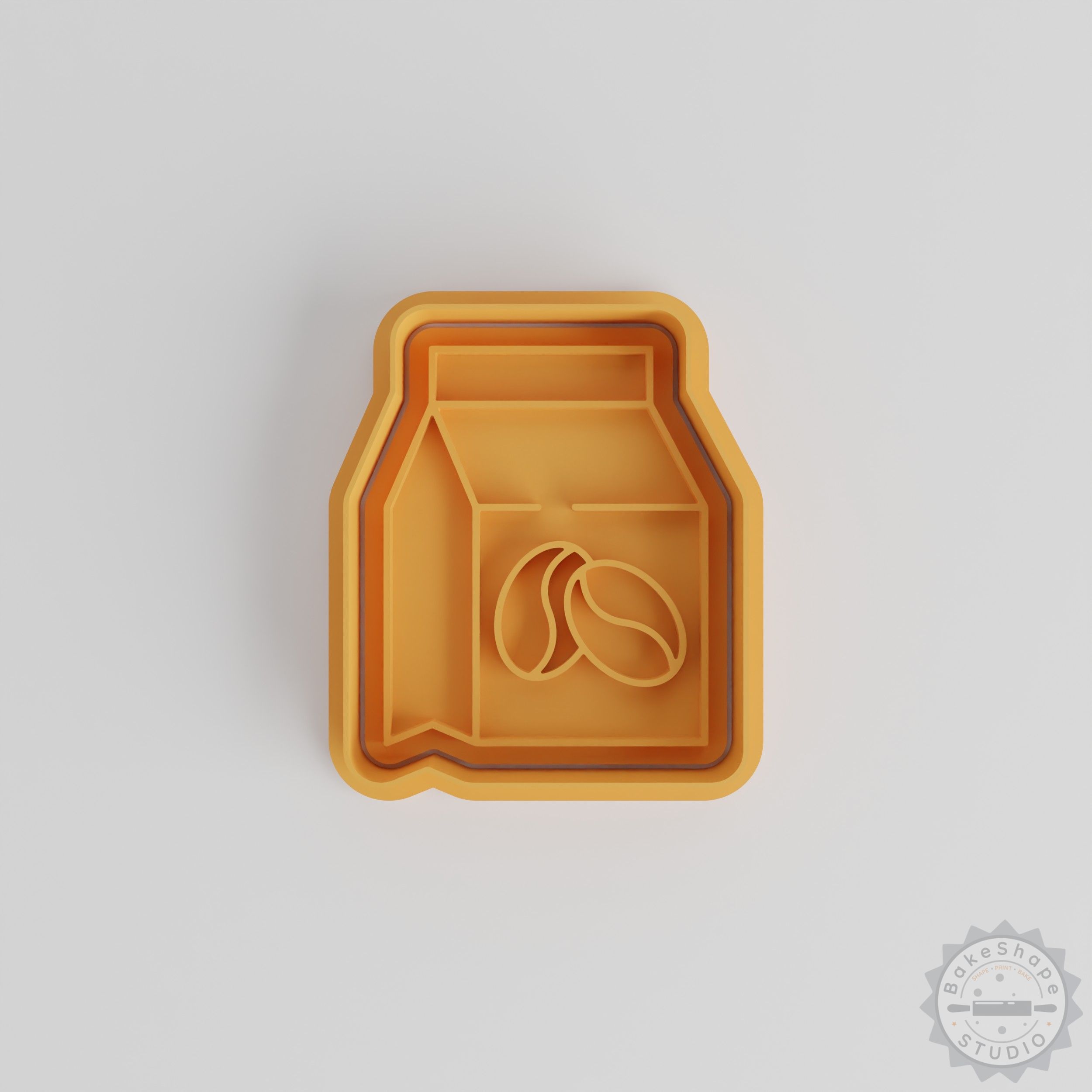 Coffee Cookie Cutter & Stamp Set, 6-Piece Fondant Shaper, Perfect for Baking, S/M/L Sizes