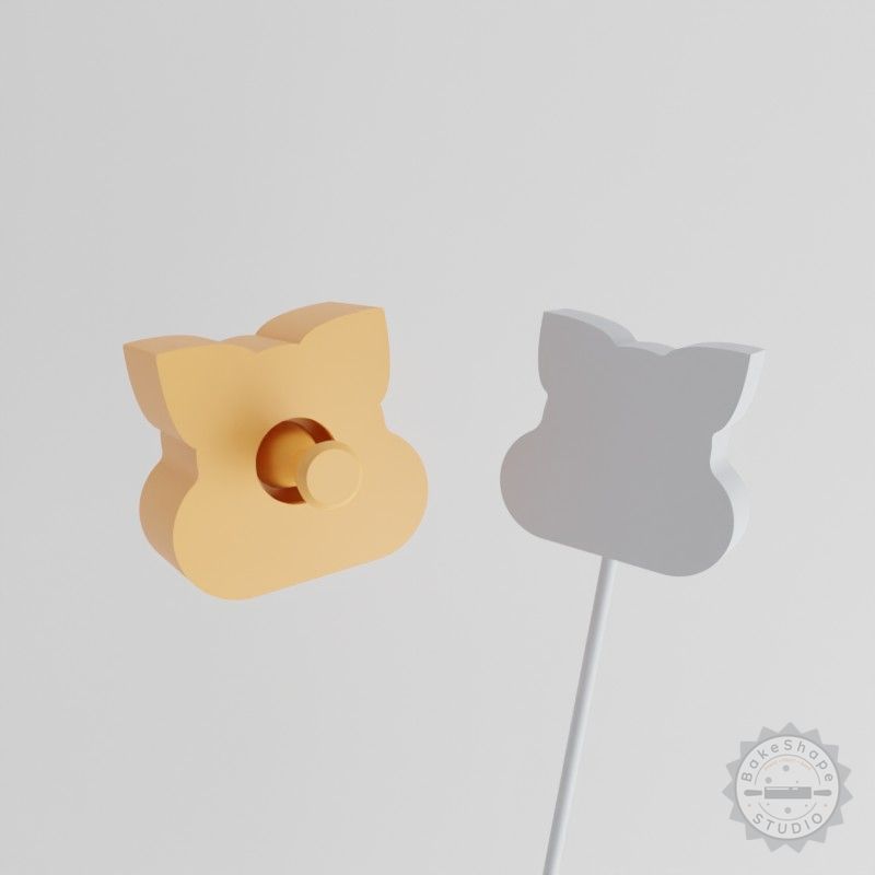 Wombat Cake Pop Mold 2-Piece Set, Cute Marsupial Design for Baking