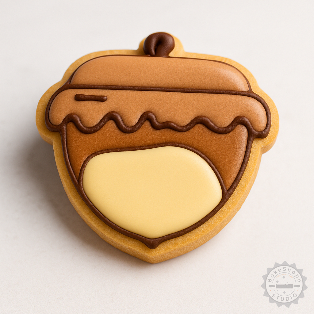 Decorated example 1 of Dough Shape Cutter & Stamp Set for Cookies & Fondant, Includes S/M/L Sizes, 6-Piece Baking Bundle