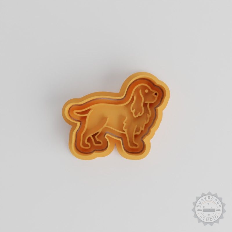 Cocker Spaniel Cookie Cutter Set, 6-Piece, Shape Cutter & Stamp for Cookies & Fondant, S/M/L Sizes