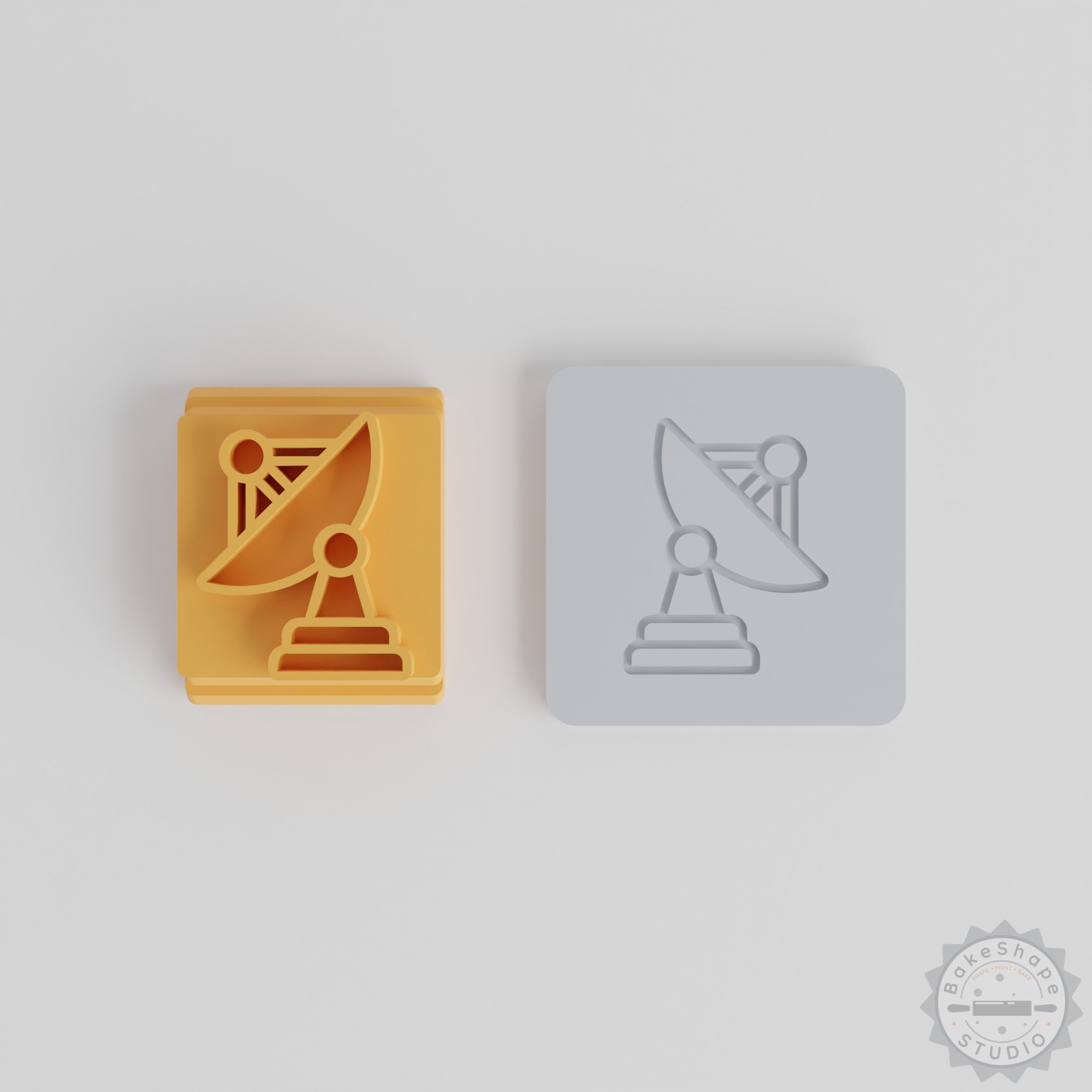 Space Theme Dish Stamp Set, 5-Piece, Multiple Motif Sizes, Ideal for Soft Materials