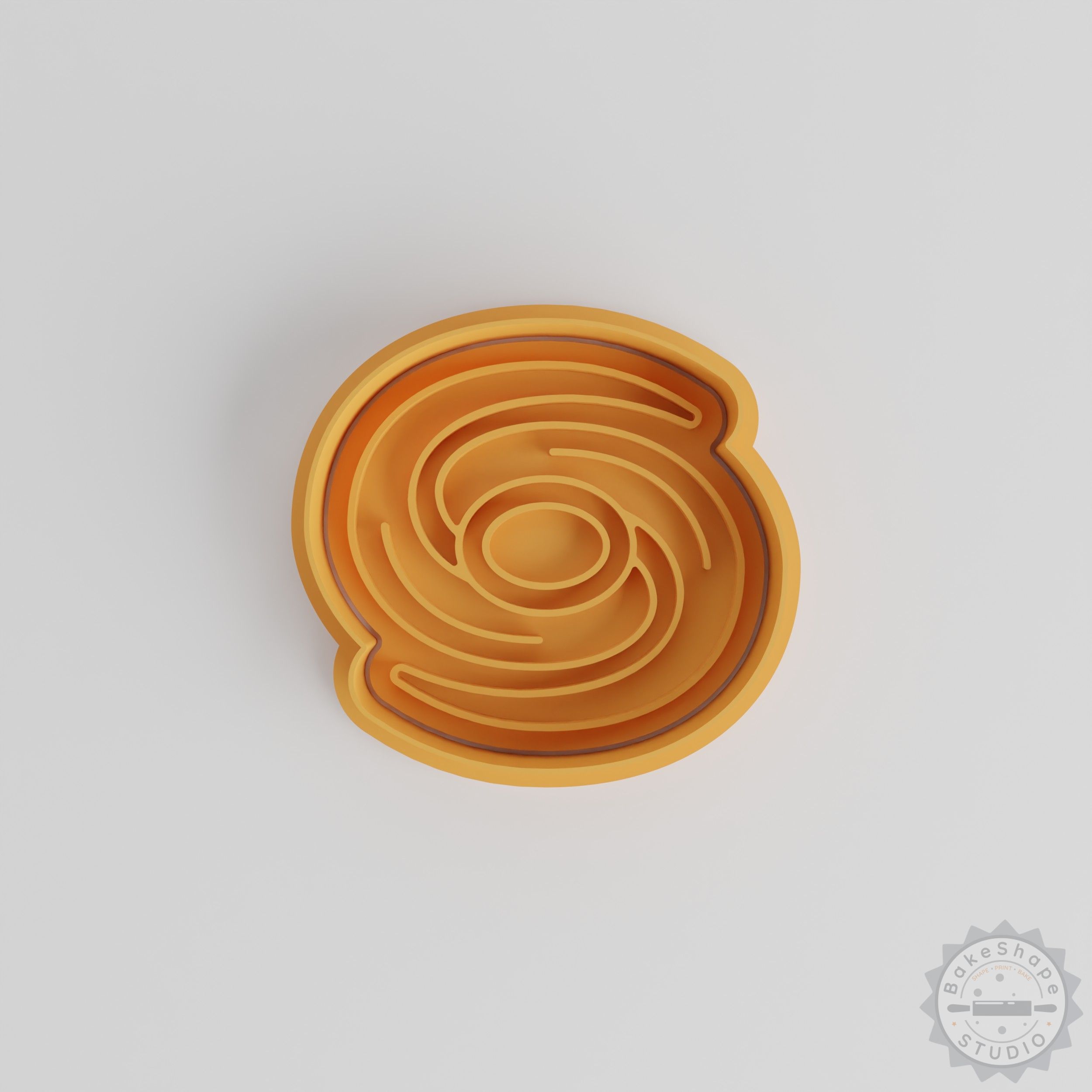 Nebula Shape Cookie Cutter & Stamp Set, 6 Pieces, S/M/L, Space Galaxy Swirl Design, Baking Tool for Cookies & Fondant