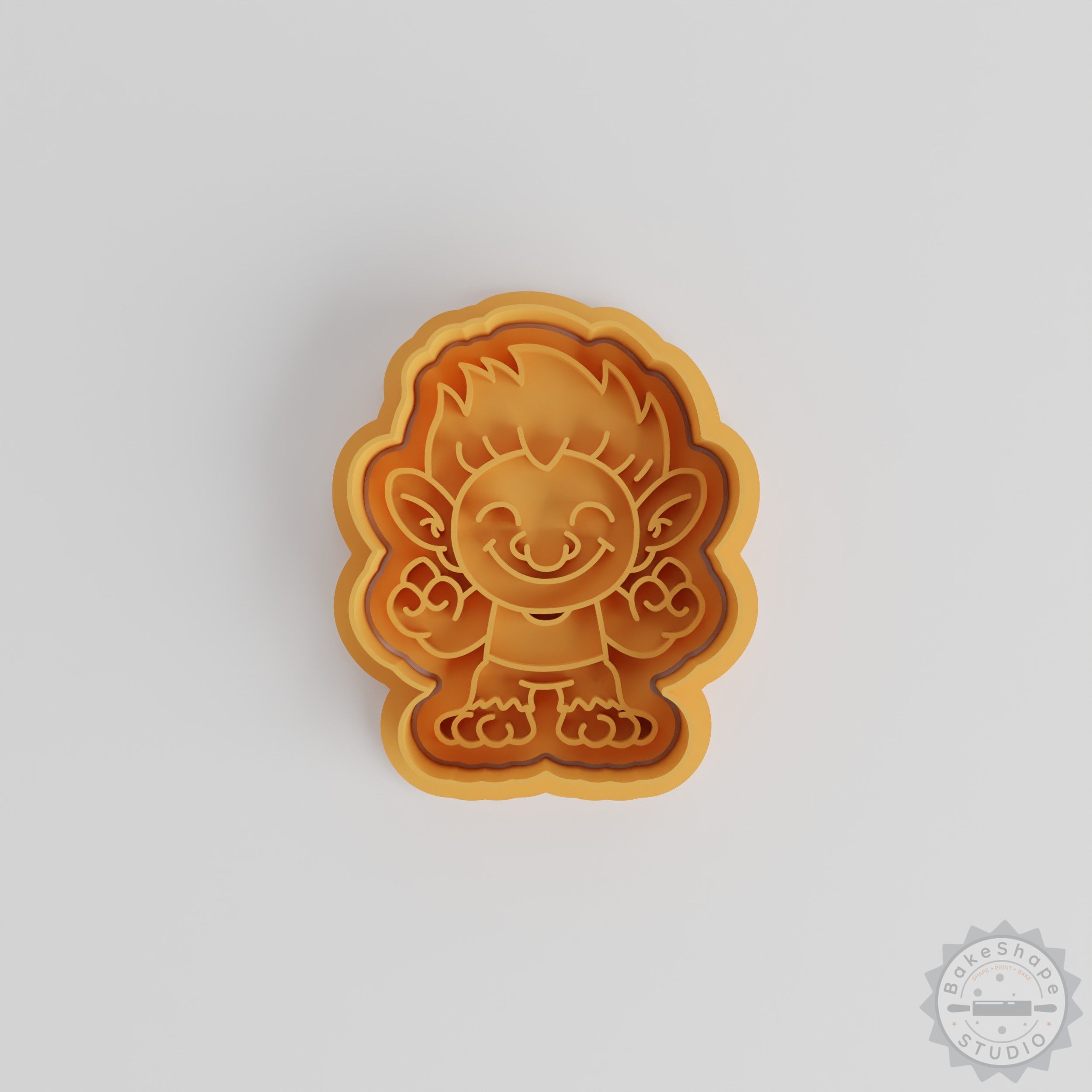 Troll Cookie Cutter Set, 6-Piece Shape Stamps, S/M/L Sizes for Cookies and Fondant, Fantasy Monster Design