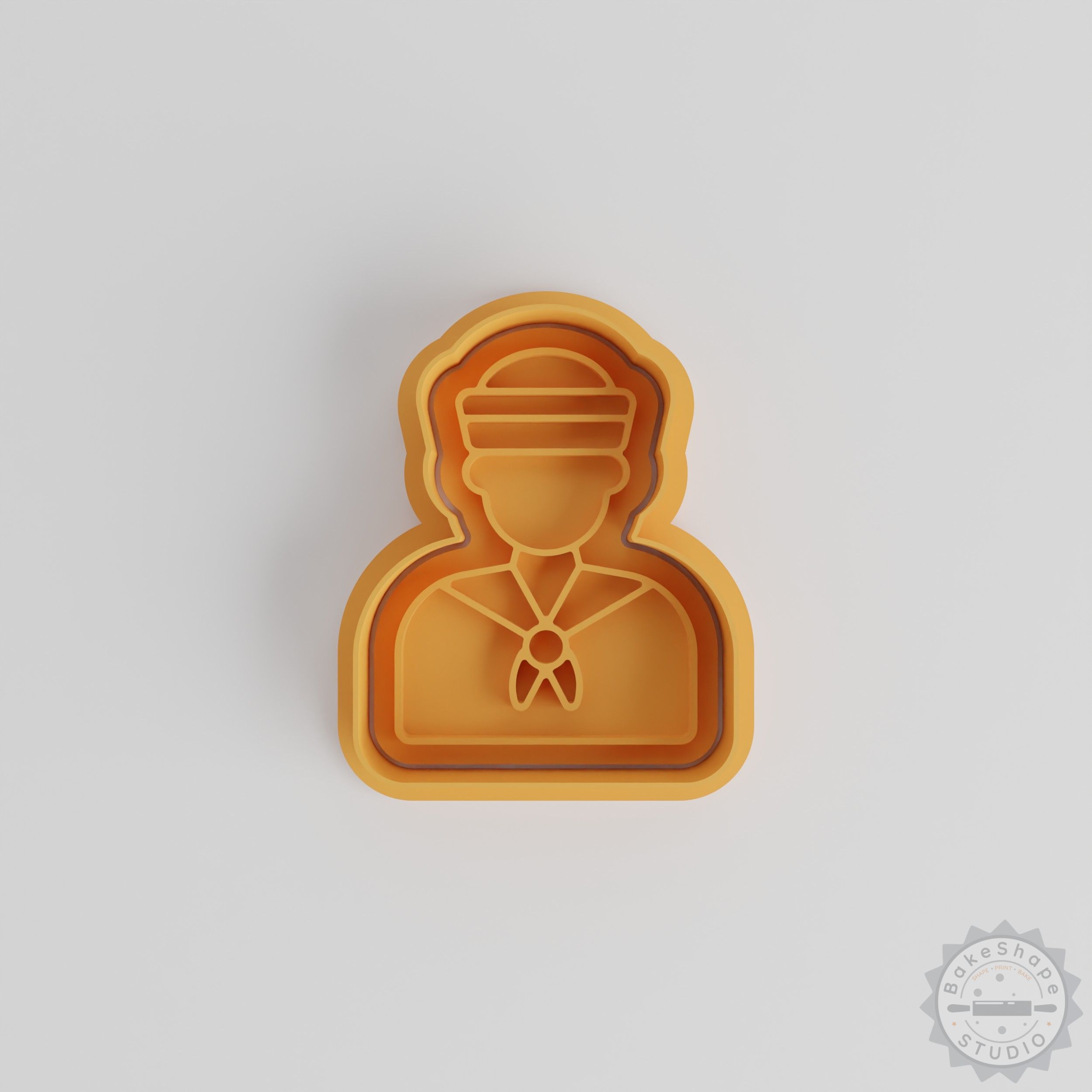 Sailor Cookie Cutter & Stamp Set, 6-Piece, Perfect for Fondant, Ocean-Themed Baking, Marine Person Shapes