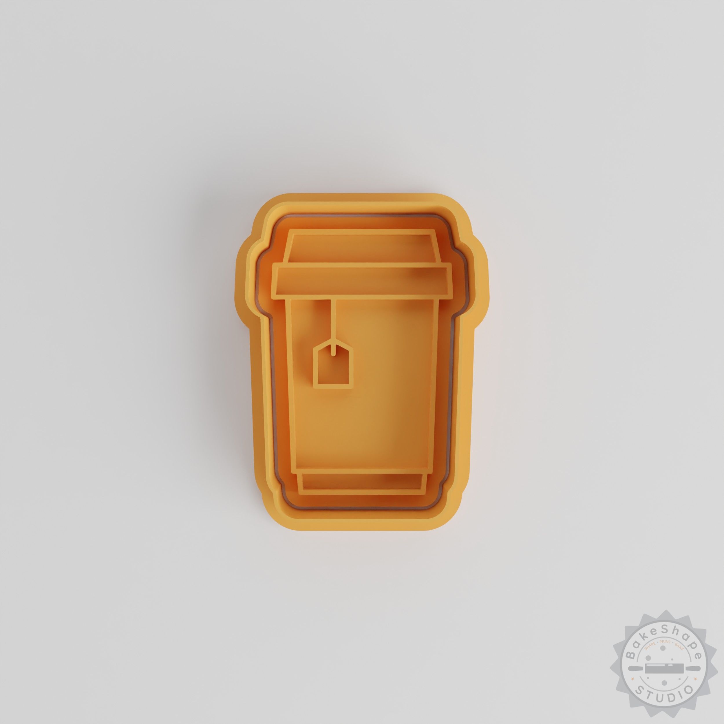 Tea Cup Shape Cutter and Stamp Set, Cookie Fondant Molds, Assorted Sizes S/M/L