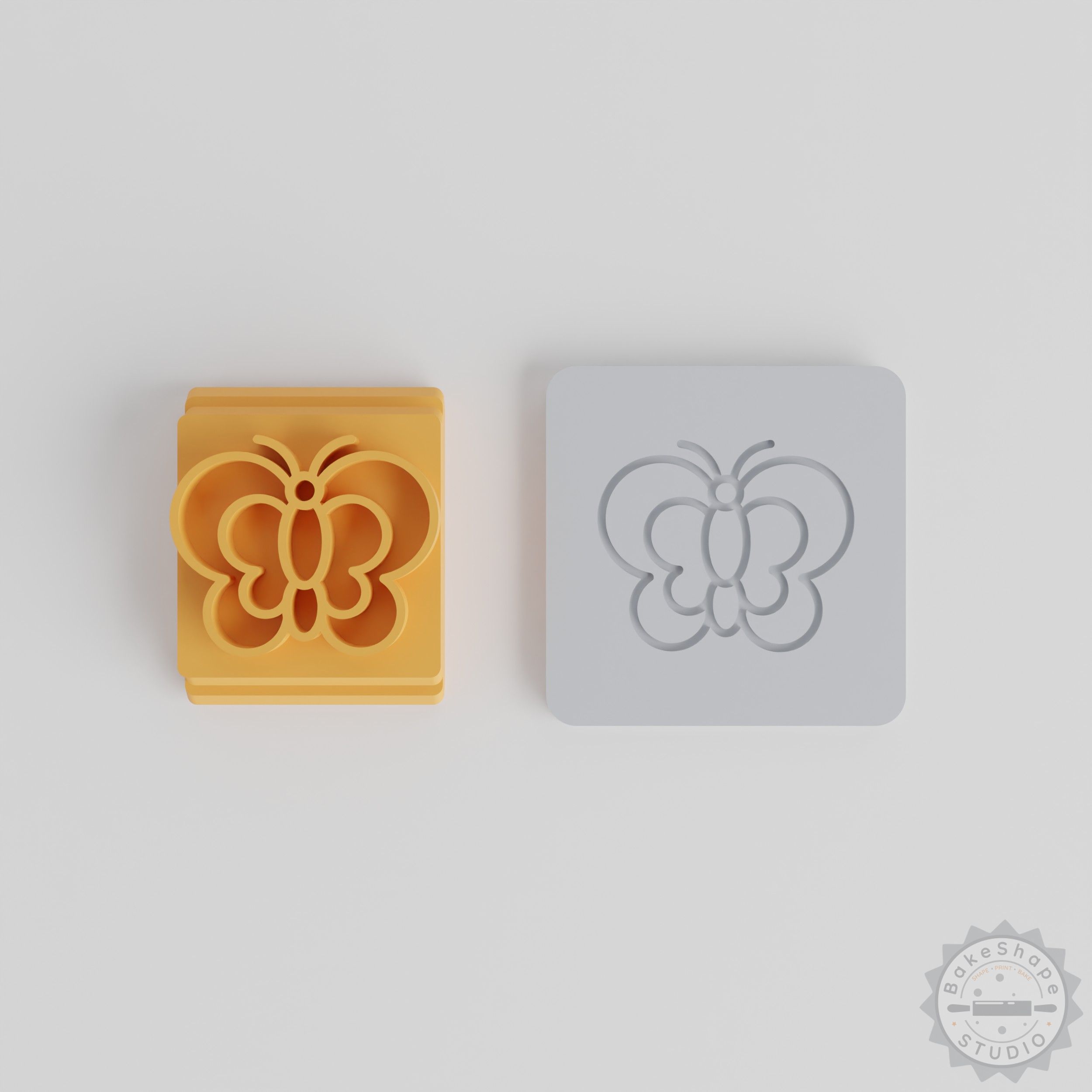 Butterfly Stamp Tile Set, 5 Sizes for Clay, Cookies, Fondant, Nature-Inspired Insect Designs