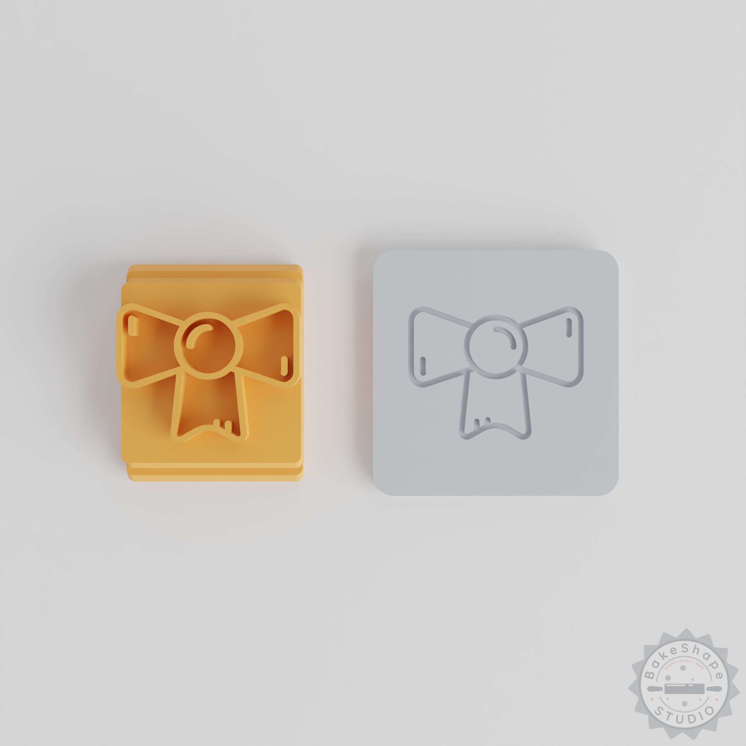 Decorative Ribbon Stamp Tile Set, 5 Sizes, Perfect for Clay, Cookies, Fondant, Christmas Gift Wrap