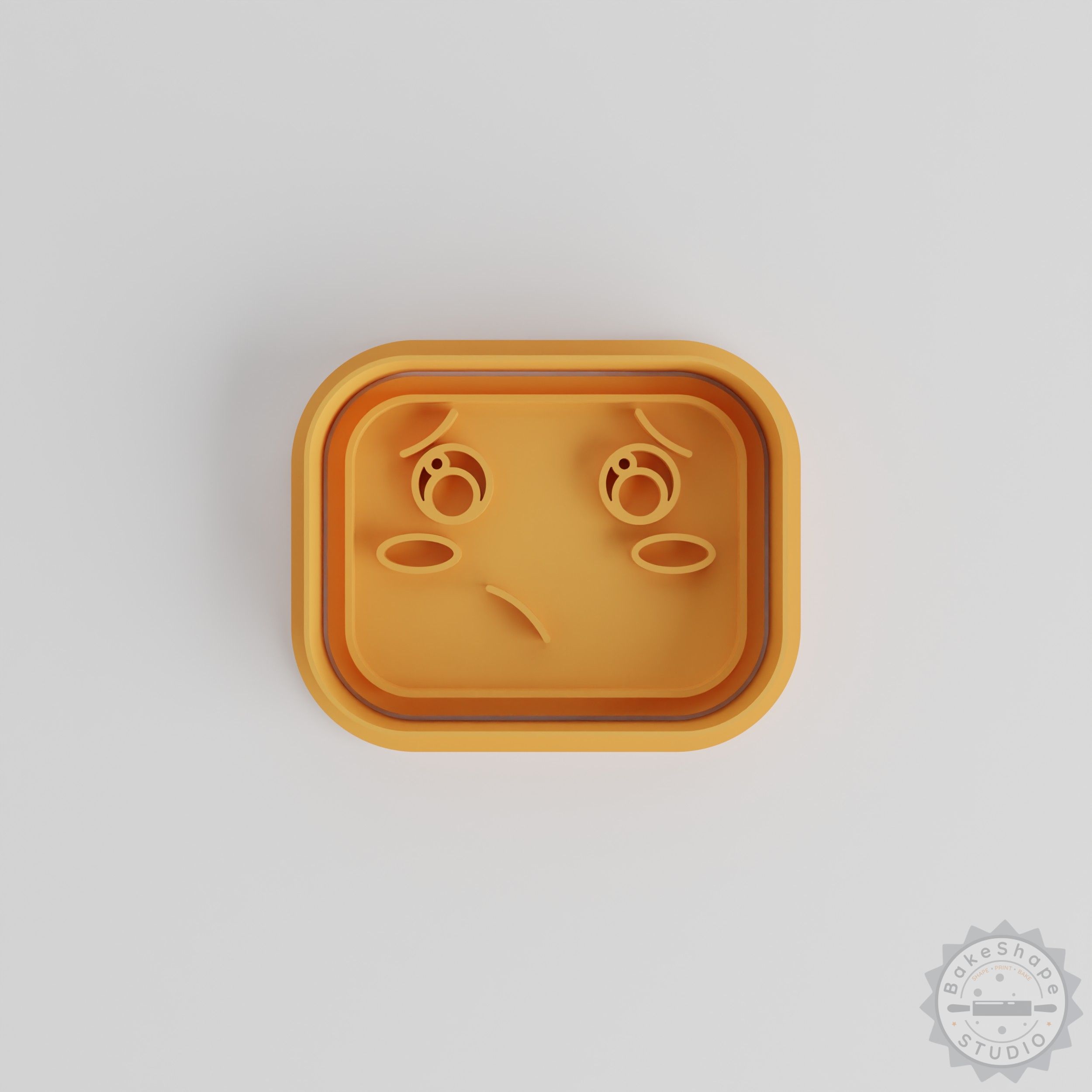 Kawaii Face Cookie Cutter and Stamp Set, 3 Sizes, 6 Pieces, Perfect for Fondant or Cookies