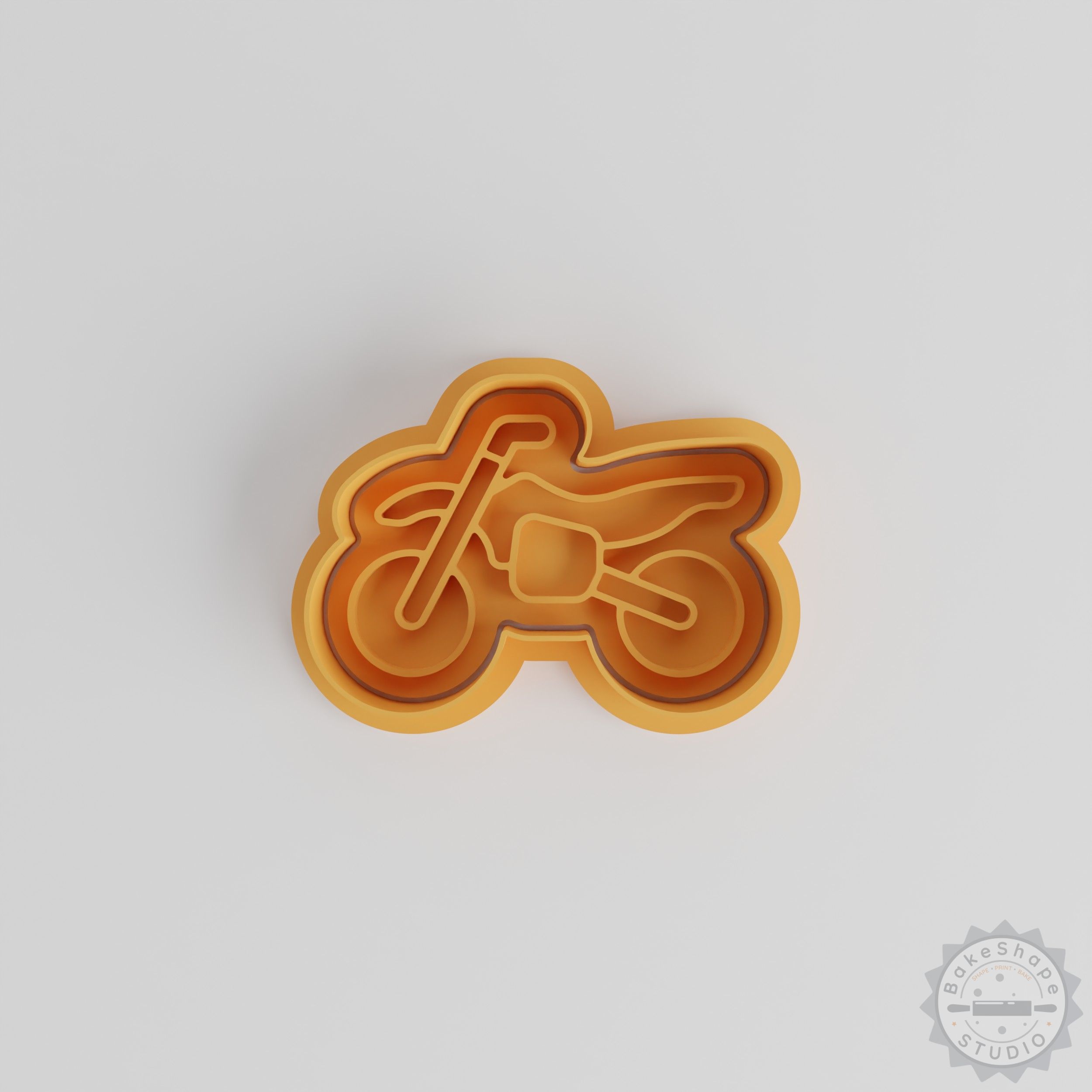 Motocross Bike Cookie Cutter and Stamp Set, 6-Piece, S/M/L Sizes, Perfect for Cookies, Fondant