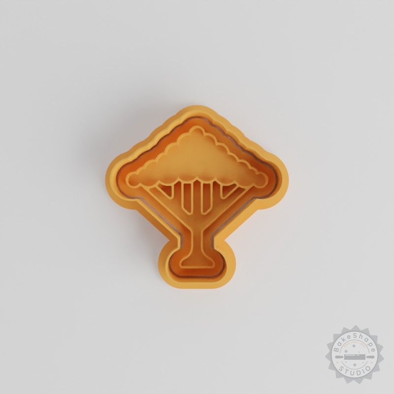 Giant Tree Cookie Cutter Set, 6-Piece, Shape Cutter and Stamp for Cookies, Fondant, S/M/L