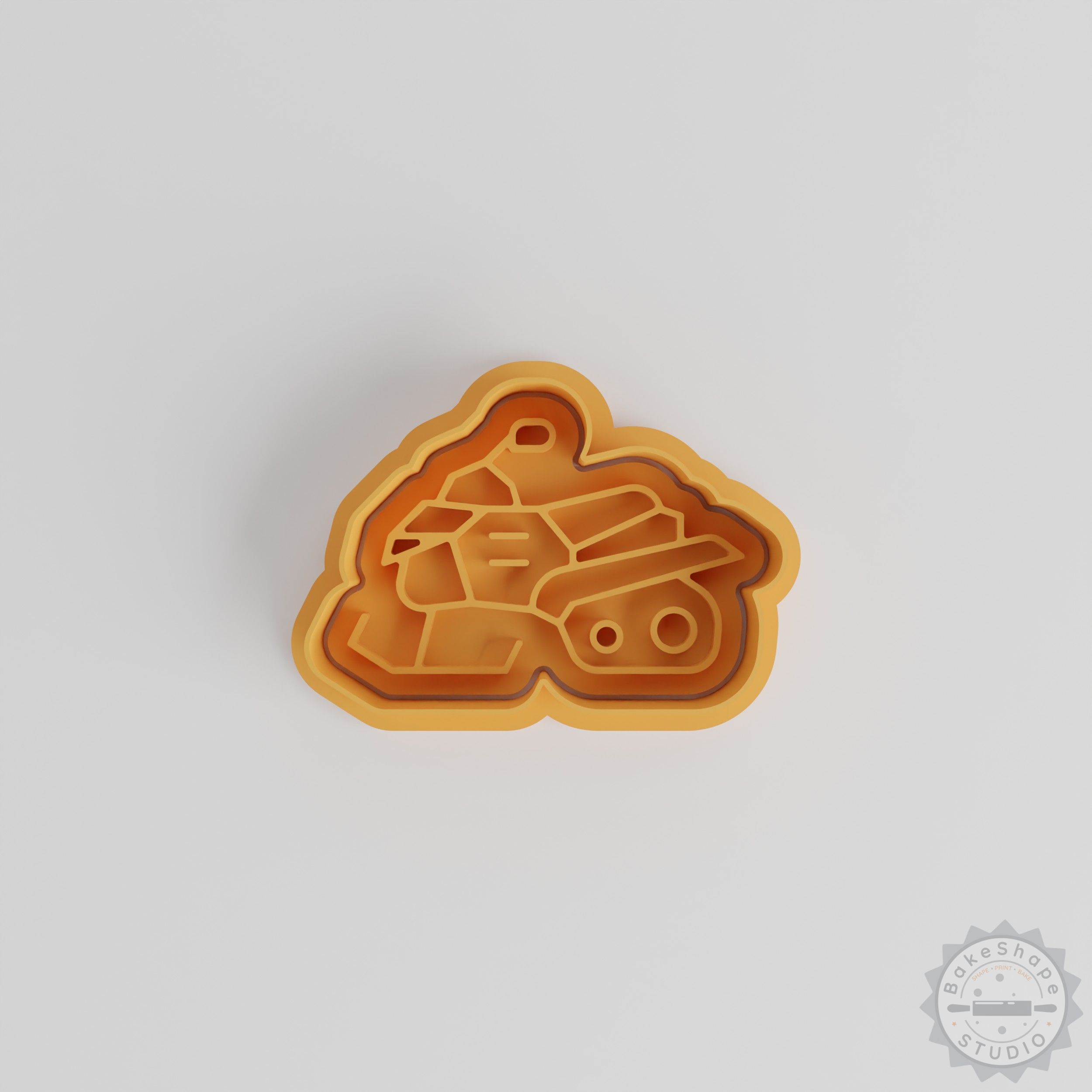 Snowmobile Cookie Cutter & Stamp Set, 6-Piece Winter Sled Shape, Perfect for Cookies & Fondant