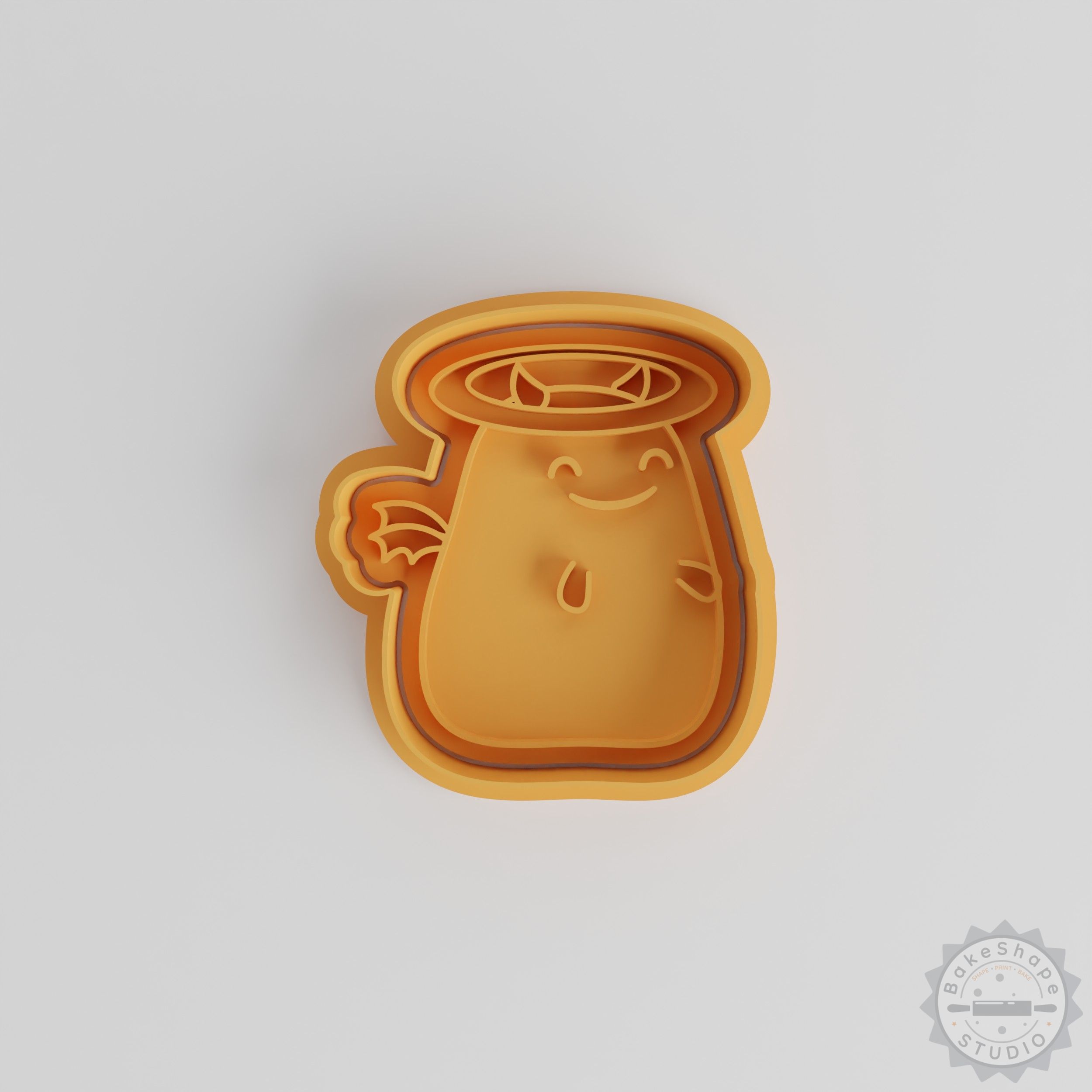 Cookie, Fondant Shape Cutter Stamp Set, 6-Piece, Happy Face, Emotions, 3 Sizes