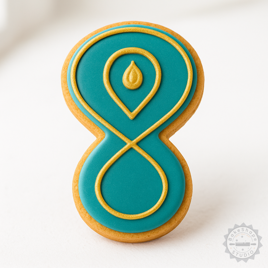 Decorated example 1 of Purvaashadha Nakshatra Vedic Astrology Shape Cutter & Stamp Set, 6-Piece Cookie, Fondant Design Set