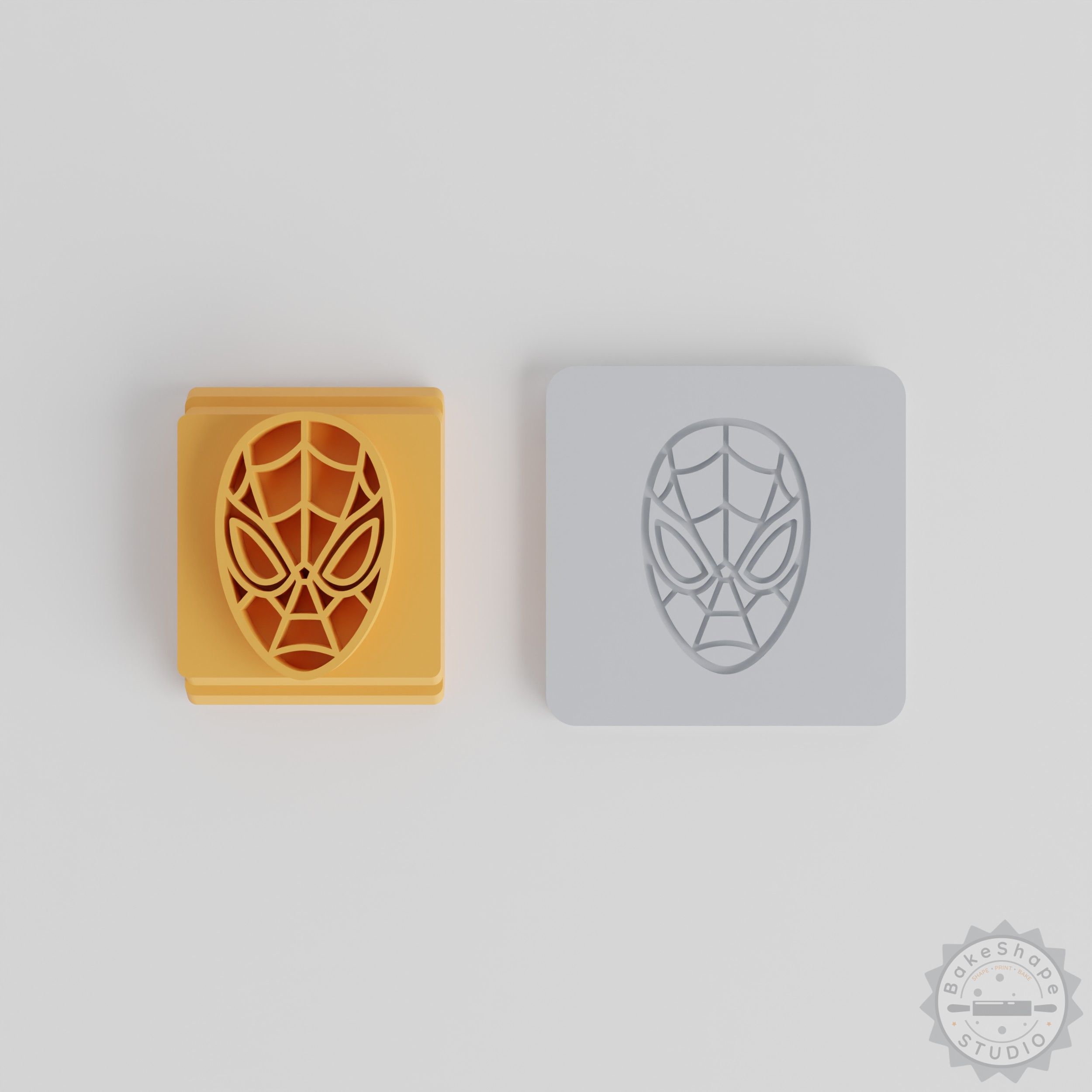 Superhero Stamp Set, 5-Piece Tile, Various Sizes for Clay, Cookies, Fondant