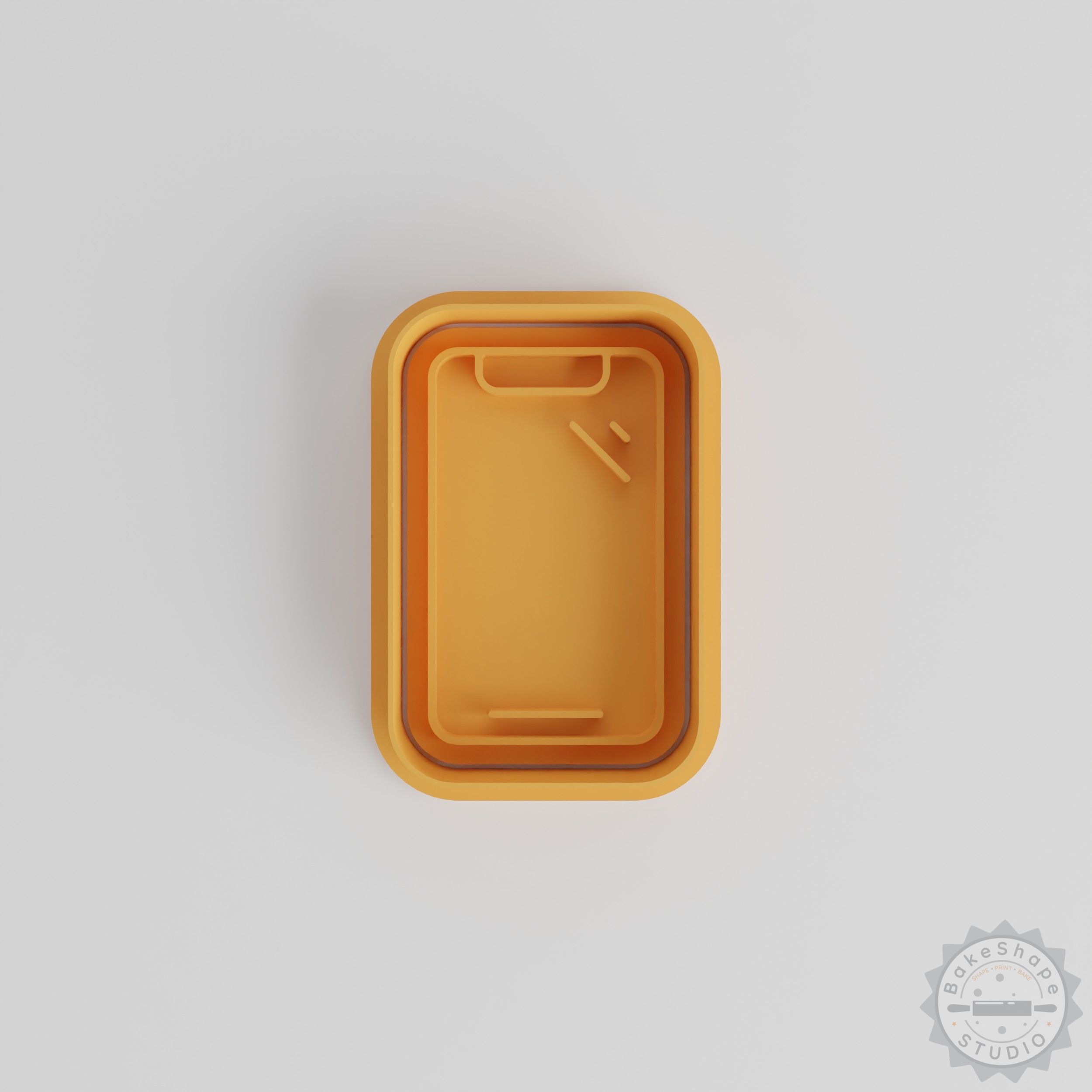 Mobile Phone Notch Shape Cutter & Stamp Set, 6 Pcs, Cookie Fondant Desserts