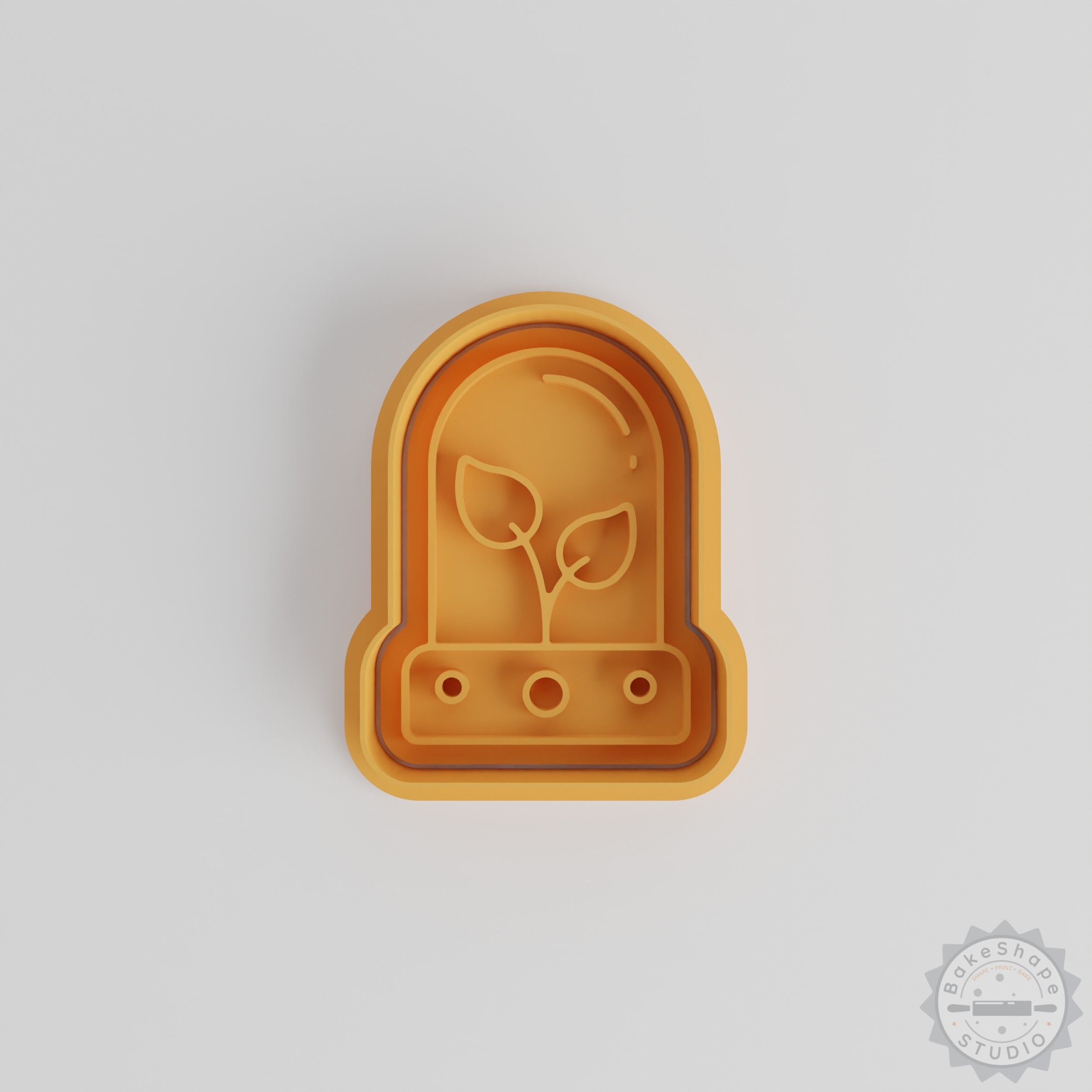 Multi-Size Space Plant Growth Chamber Set, Botany Capsule Cookie Cutter, Fondant Stamp Collection