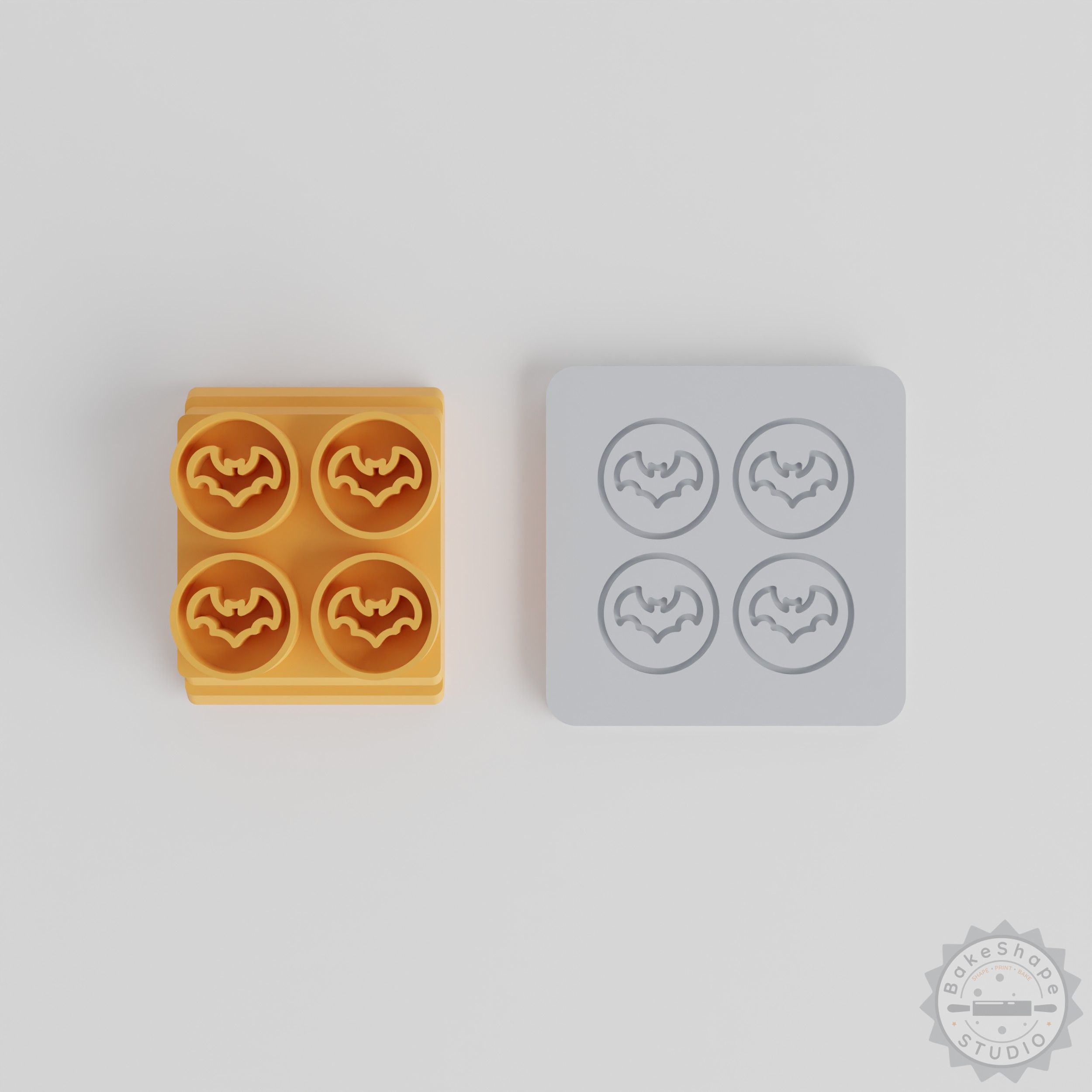 Halloween Candy Stamp Tile Set, 5 Motif Sizes for Clay, Cookies, Fondant