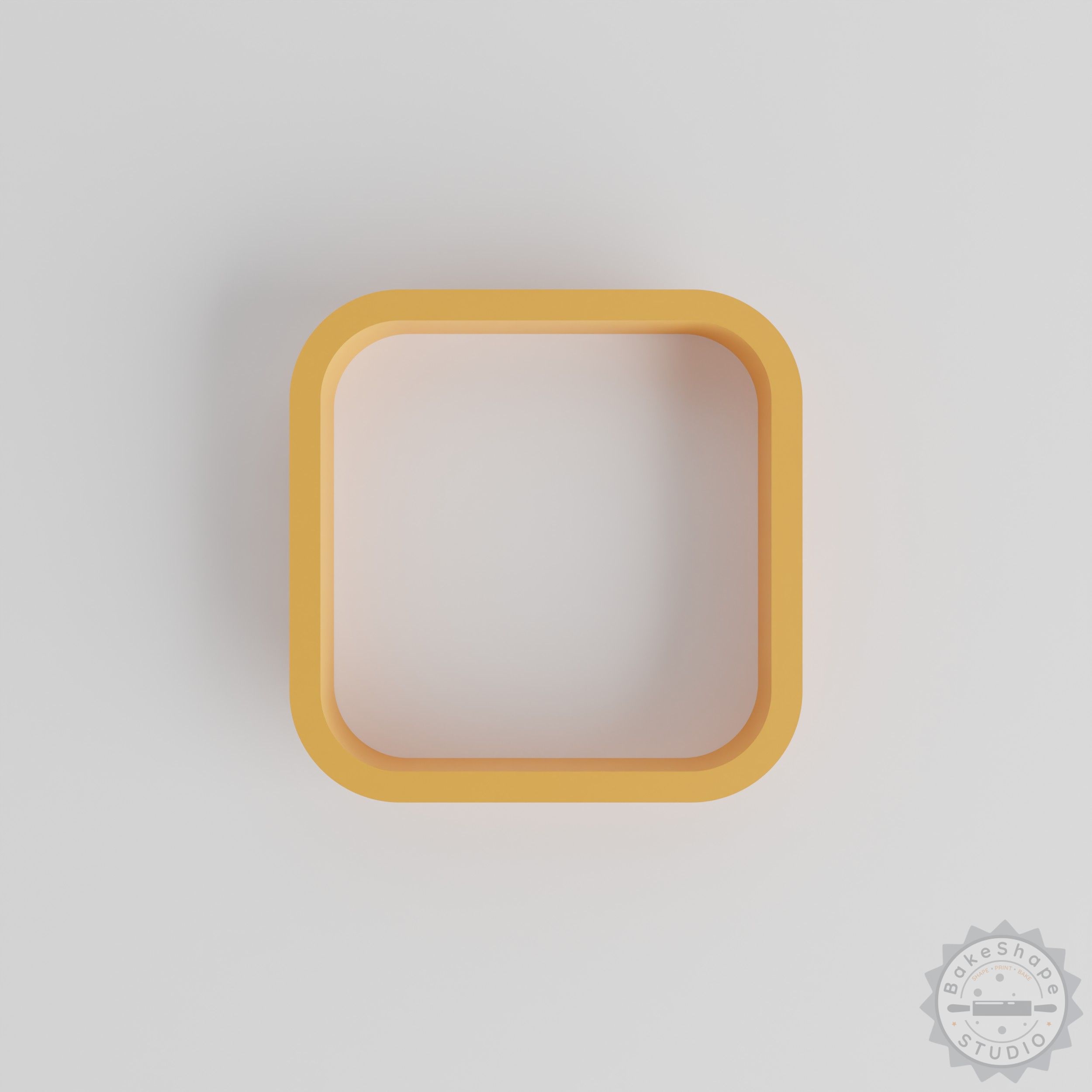 Square cookie cutter set with 18 geometric sizes STL for 3D printing and crafting