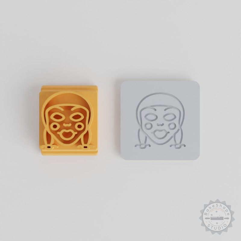 Stamp Tile Set for Clay & Cookies, 5-Piece Tile Molds, Various Sizes